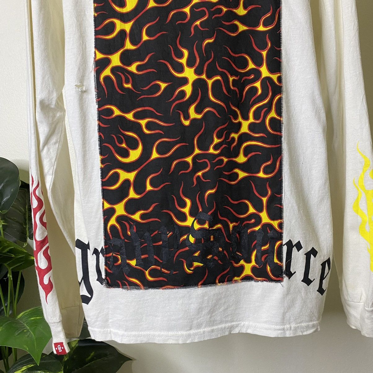 Japanese Brand × West Coast Choppers Gravy Source Crazy Flaming Detailing LS T Shirt Size US M / EU 48-50 / 2 - 2 Thumbnail