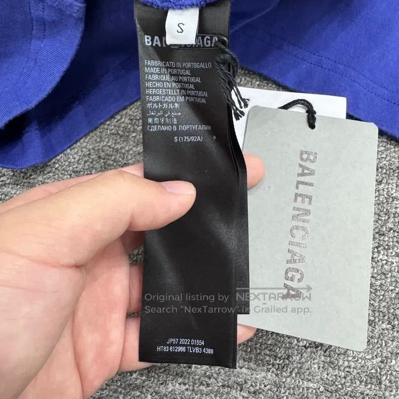 Balenciaga Balenciaga Reversed letter print short-sleeve Size US S / EU 44-46 / 1 - 3 Thumbnail