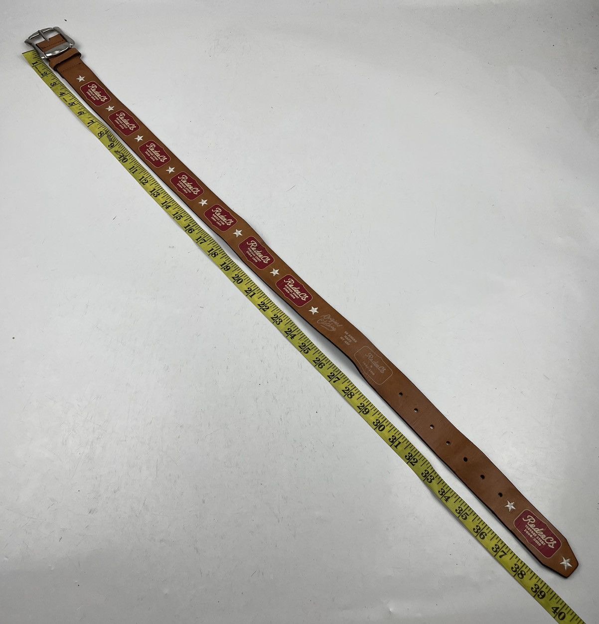 Japanese Brand rodeo crowns leather belt tc34 Size 34 - 8 Thumbnail