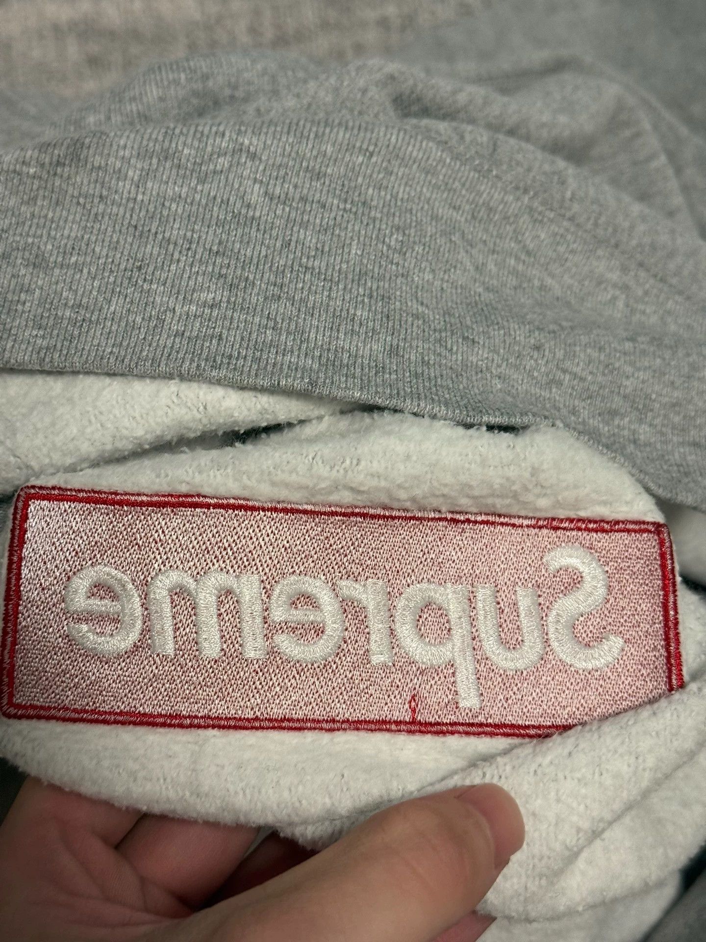 Supreme Supreme FW16 Box Logo Hoodie Gray Over Red L Size US L / EU 52-54 / 3 - 8 Thumbnail
