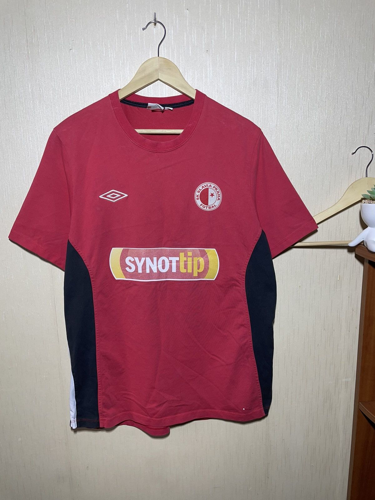 Vintage Umbro Slavia Praha Soccer jersey blokecore Size US XXL / EU 58 / 5 - 1 Thumbnail