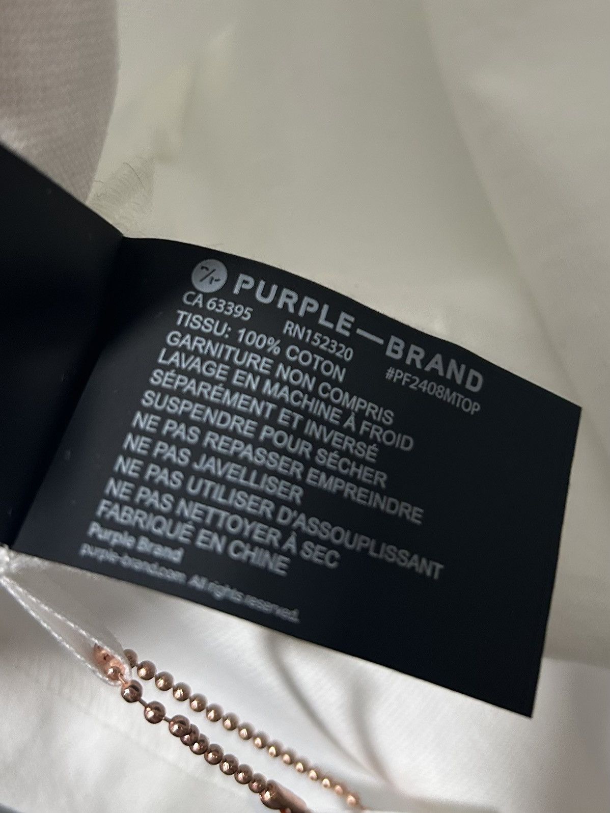 Purple Brand Purple Brand Painted Wordmark Tee Size US L / EU 52-54 / 3 - 5 Thumbnail
