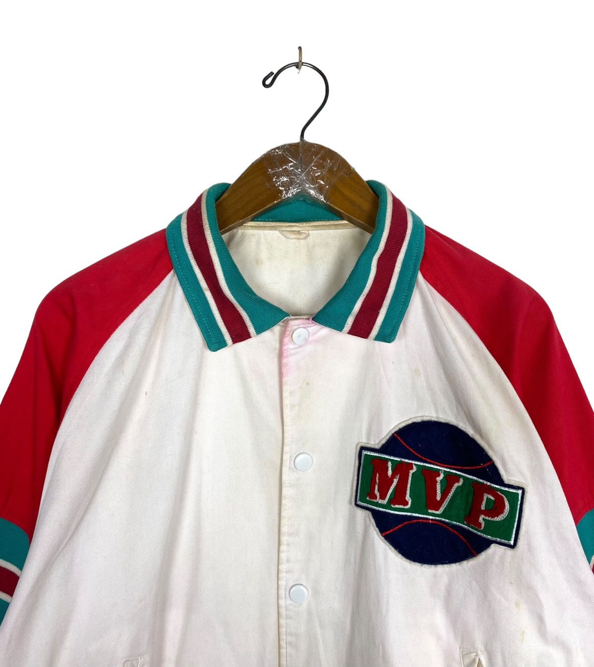 Japanese Brand Rare‼️ Vintage Blooming Town MVP Big Logo Varsity Jacket Size US M / EU 48-50 / 2 - 6 Thumbnail