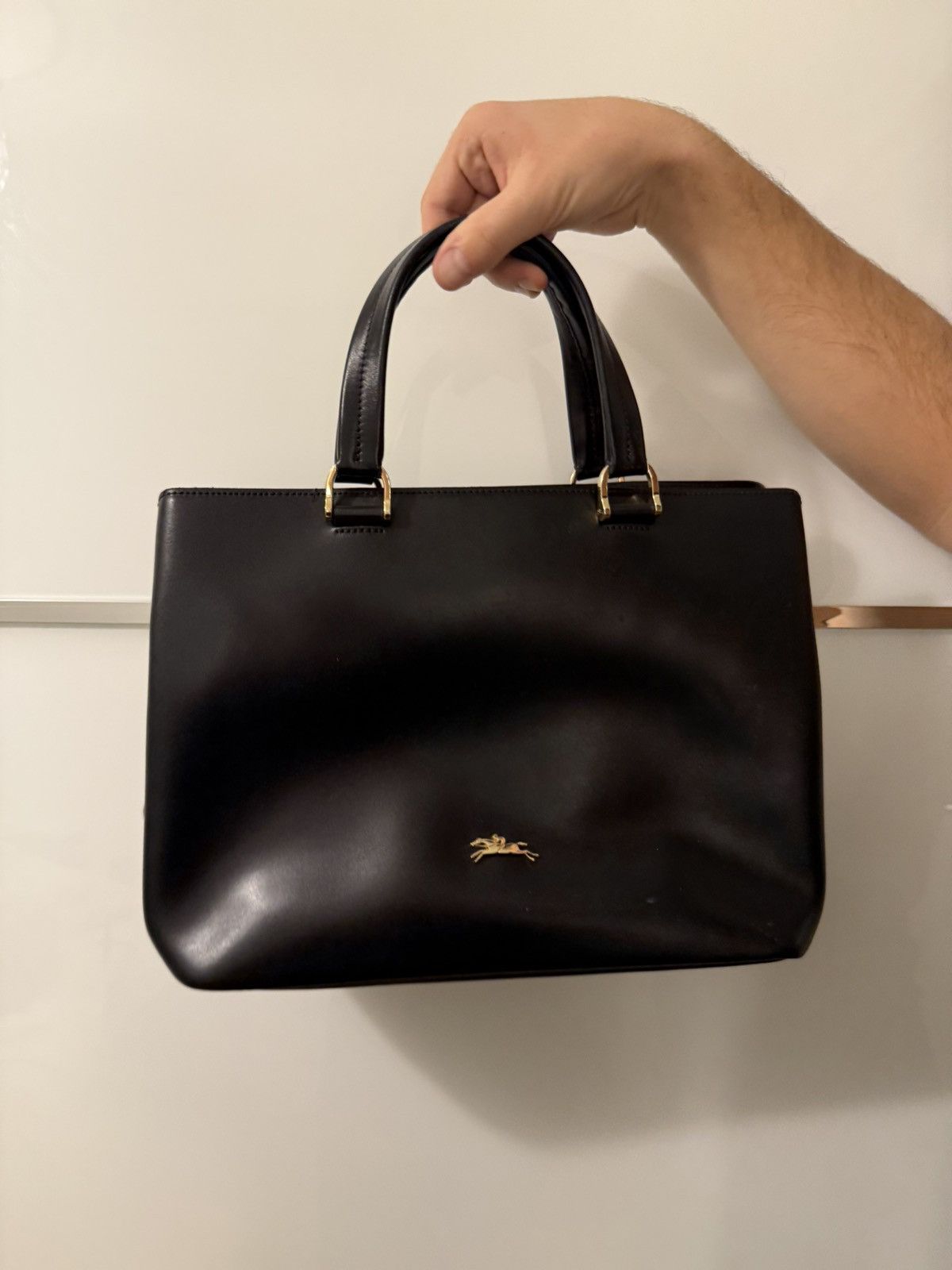 Longchamp Longchamp black leather habdbag Size ONE SIZE - 1 Thumbnail