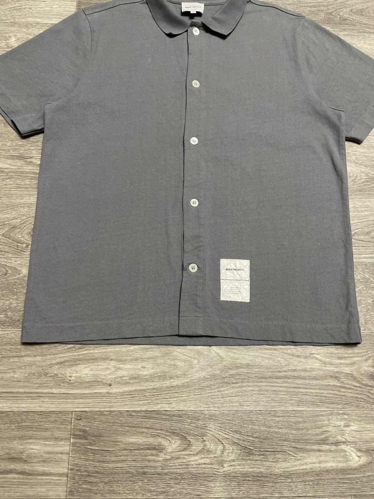 Norse Projects Norse Projects Gustav Tab Series Heavy Jersey Shirt Size US L / EU 52-54 / 3 - 3 Thumbnail