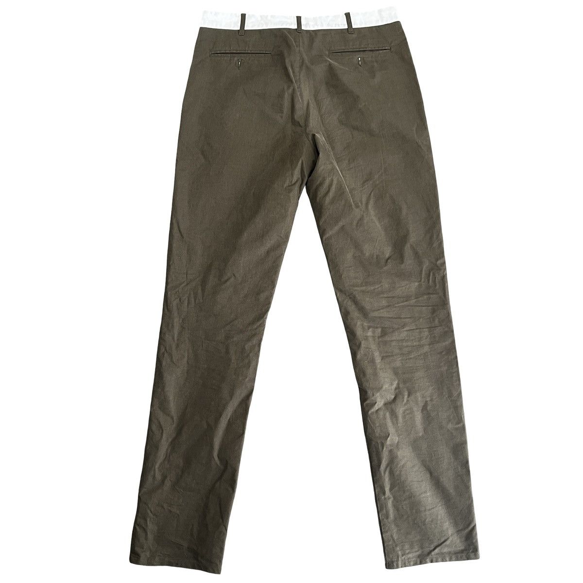 Helmut Lang HELMUT LANG 1997 White Painted Waistband Trousers 50 Size US 32 / EU 48 - 3 Thumbnail
