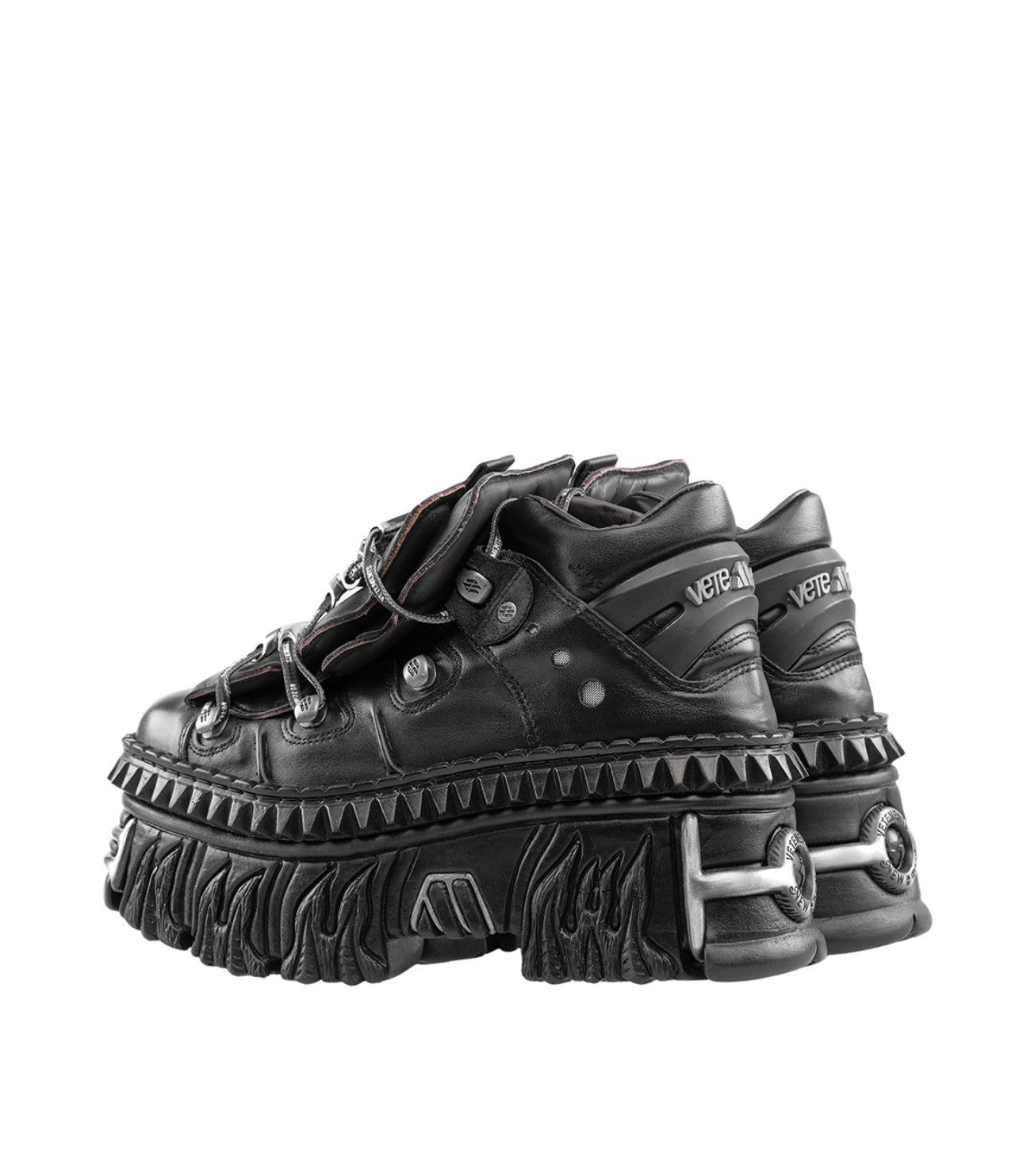 New Rock × Vetements Last Size Vetements x New Rock High Platform Leather Sneaker Size US 8 / IT 38 - 2 Thumbnail