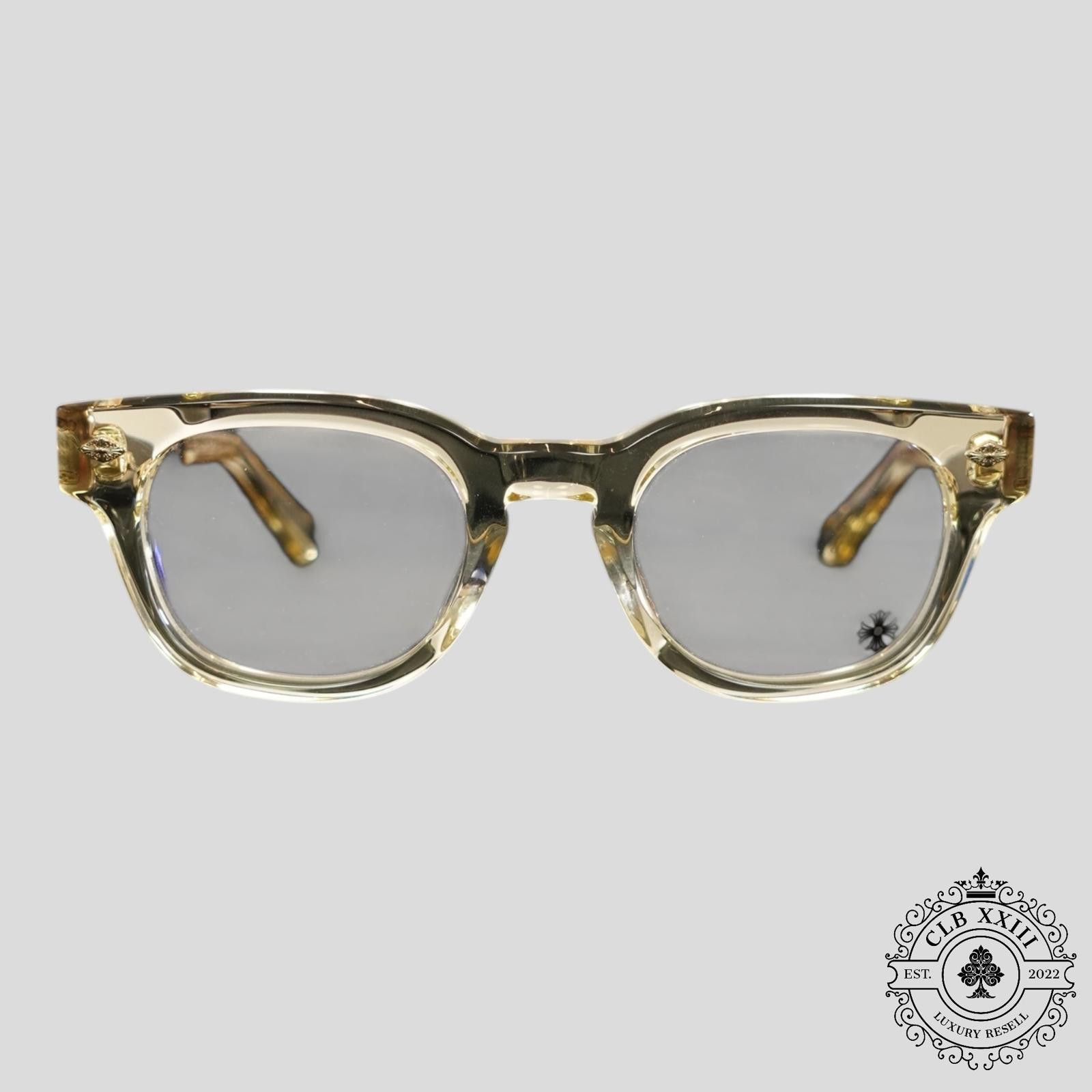 Chrome Hearts Chrome Hearts Jenna Tail Yea Glasses in Clear/Gold Size ONE SIZE - 2 Thumbnail