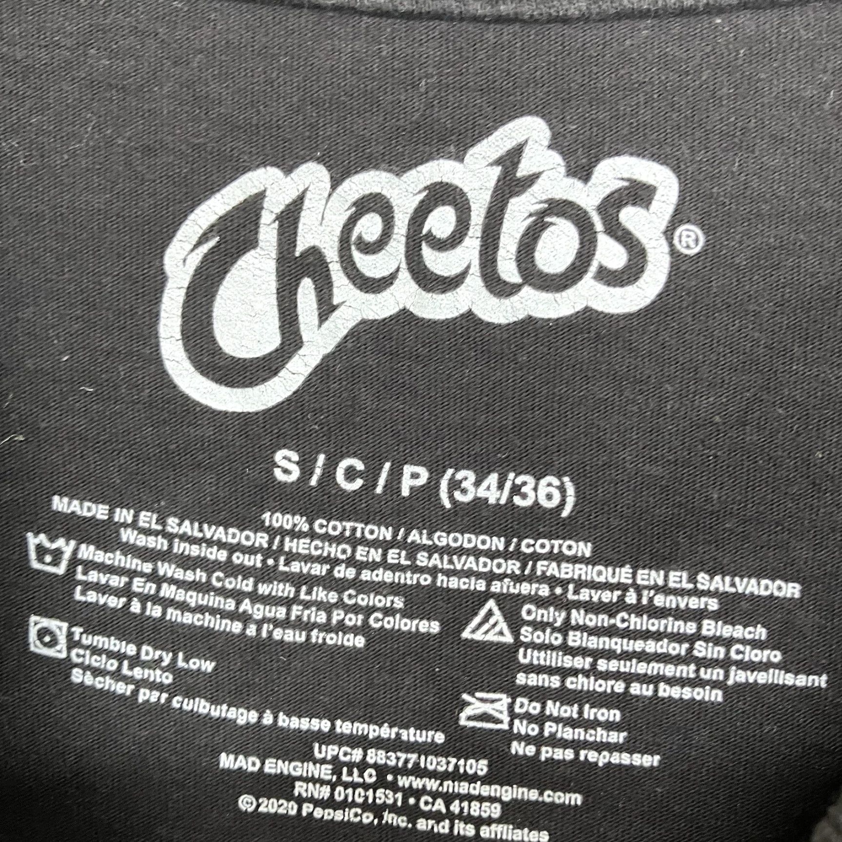 Vintage Cheetos Chester Cheetah Long Sleeve T-Shirt Women Size Small 34/36 Black Graphic 90s Size S / US 4 / IT 40 - 6 Thumbnail