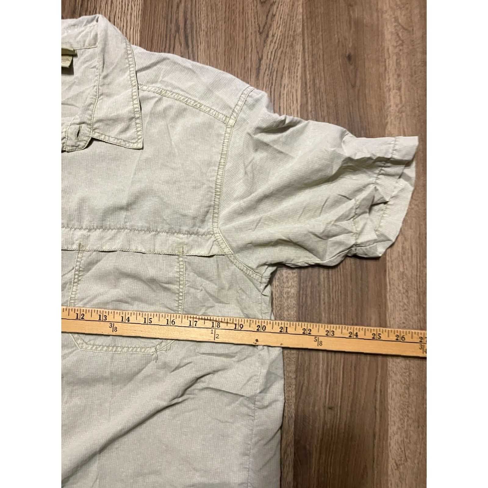 Vintage White Sierra Shirt Men M Brown Button-Up Short Sleeve Pockets Casual Regular Vintage: No (adapt to rules) Size US M / EU 48-50 / 2 - 5 Thumbnail