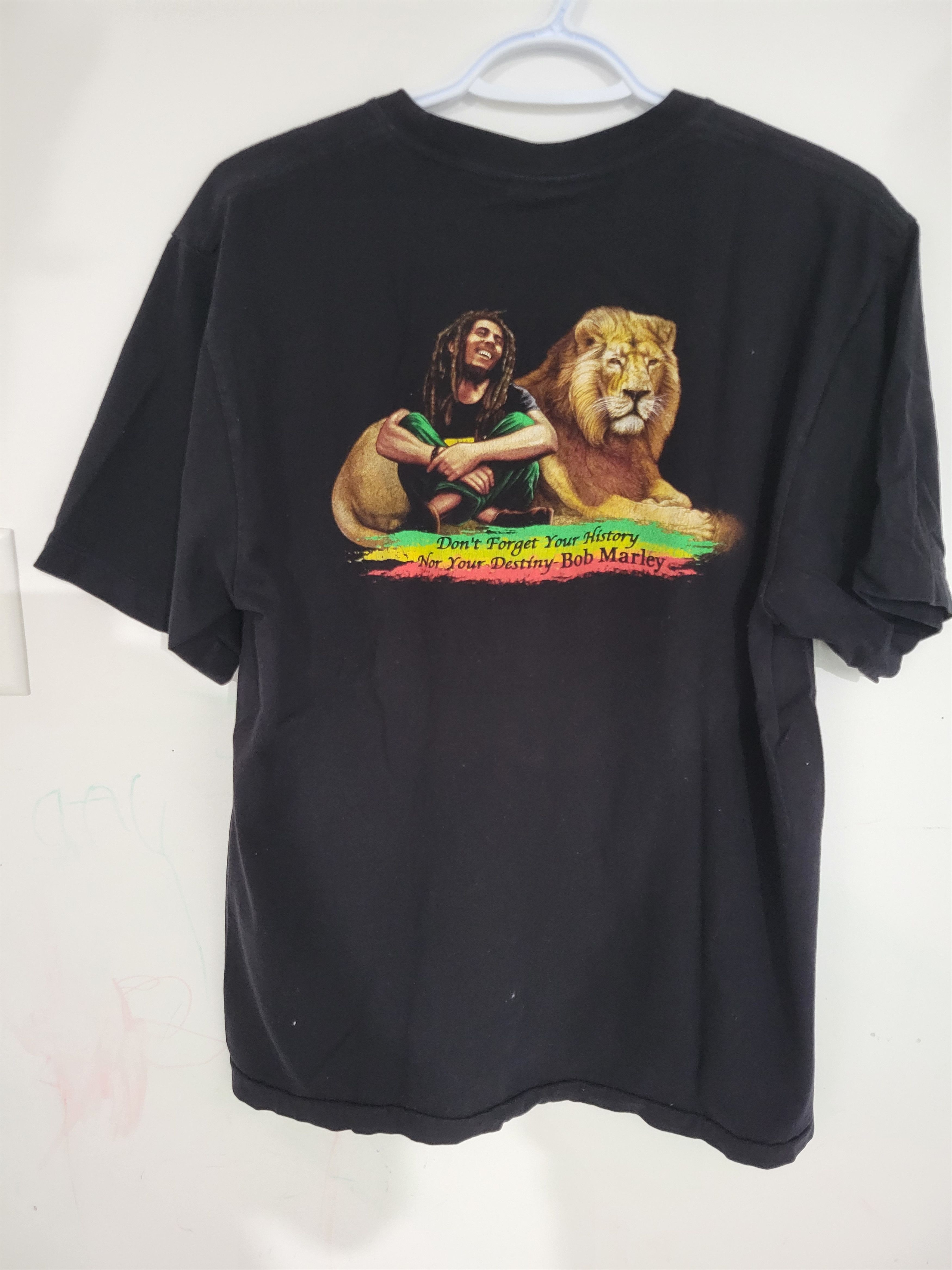Bob Marley Mens Bob Marley dont forget your history Jay's Rock- Size L Size US L / EU 52-54 / 3 - 8 Thumbnail