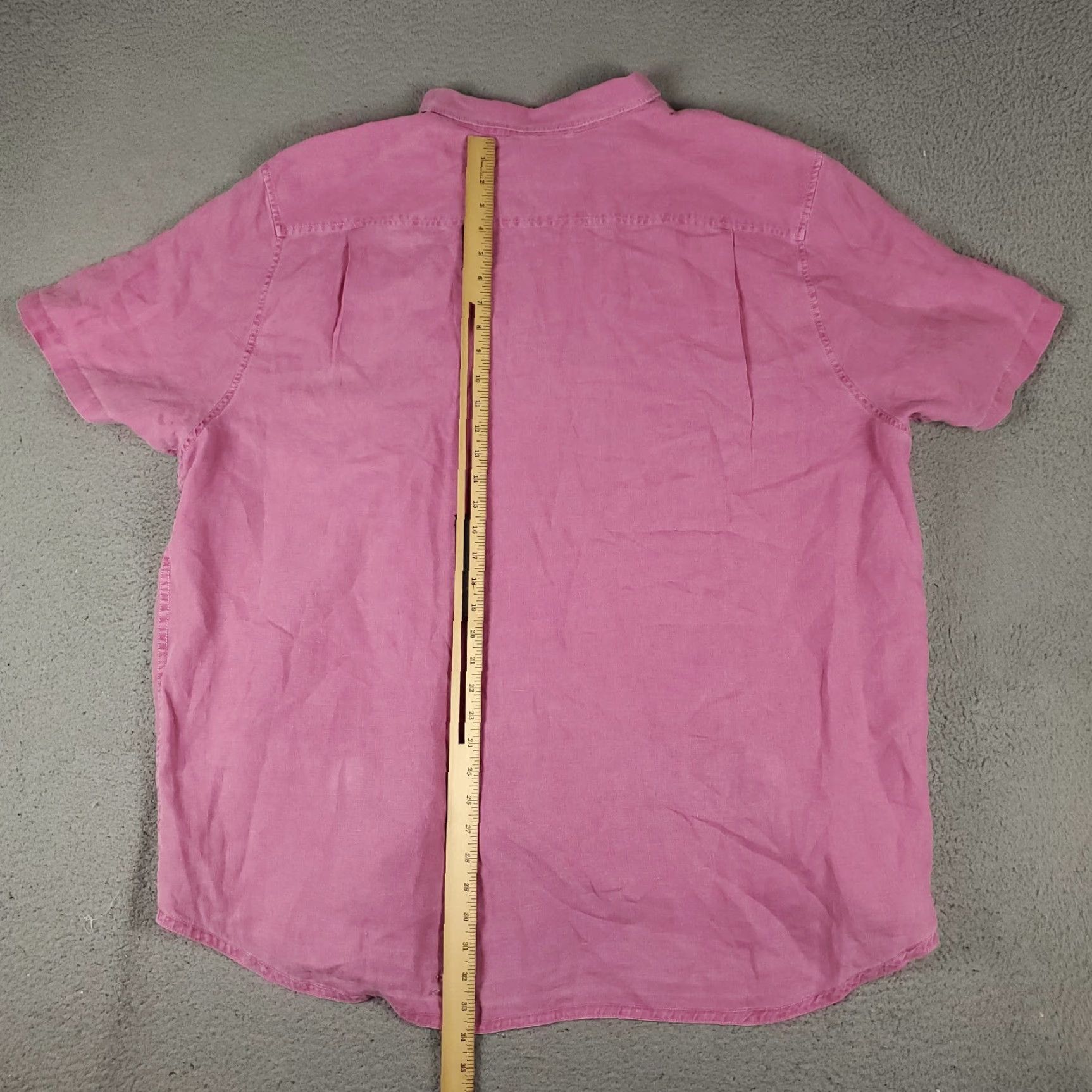 Tommy Bahama Tommy Bahama Hawaiian Shirt Mens 3XL Pink Linen Short Sleeve Button-Up Size US XXL / EU 58 / 5 - 4 Thumbnail