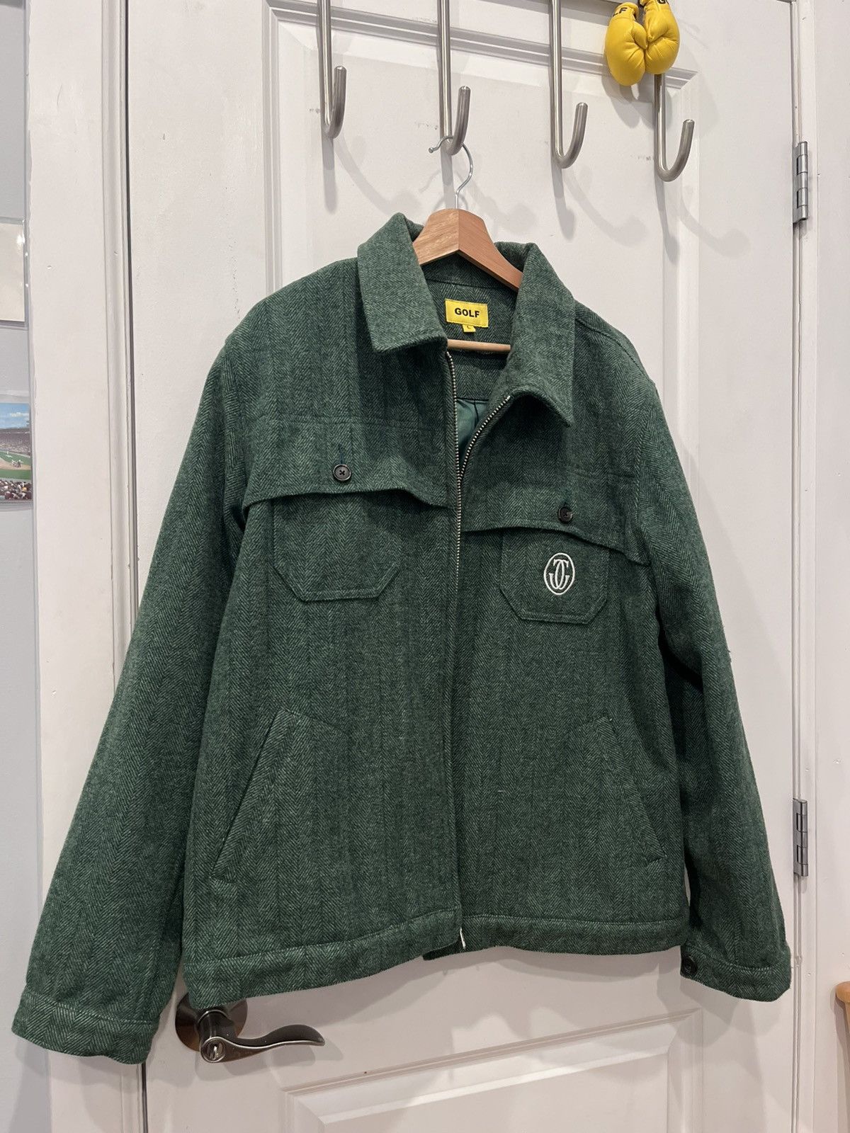 Golf Wang GOLF WANG WOOL HERRINGBONE WORK JACKET Size US L / EU 52-54 / 3 - 3 Thumbnail