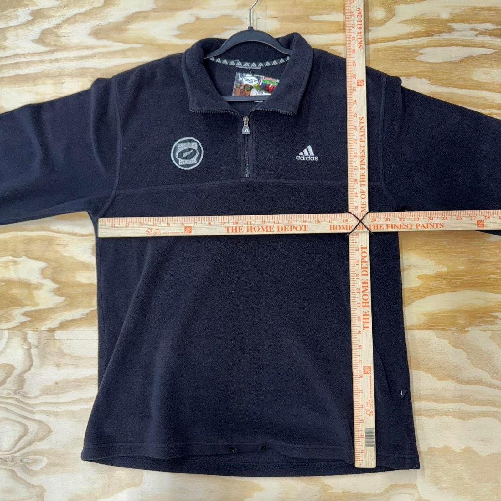 Adidas Vintage y2k new zealand 2000s quarter zip embroidered jacket Size US L / EU 52-54 / 3 - 3 Thumbnail