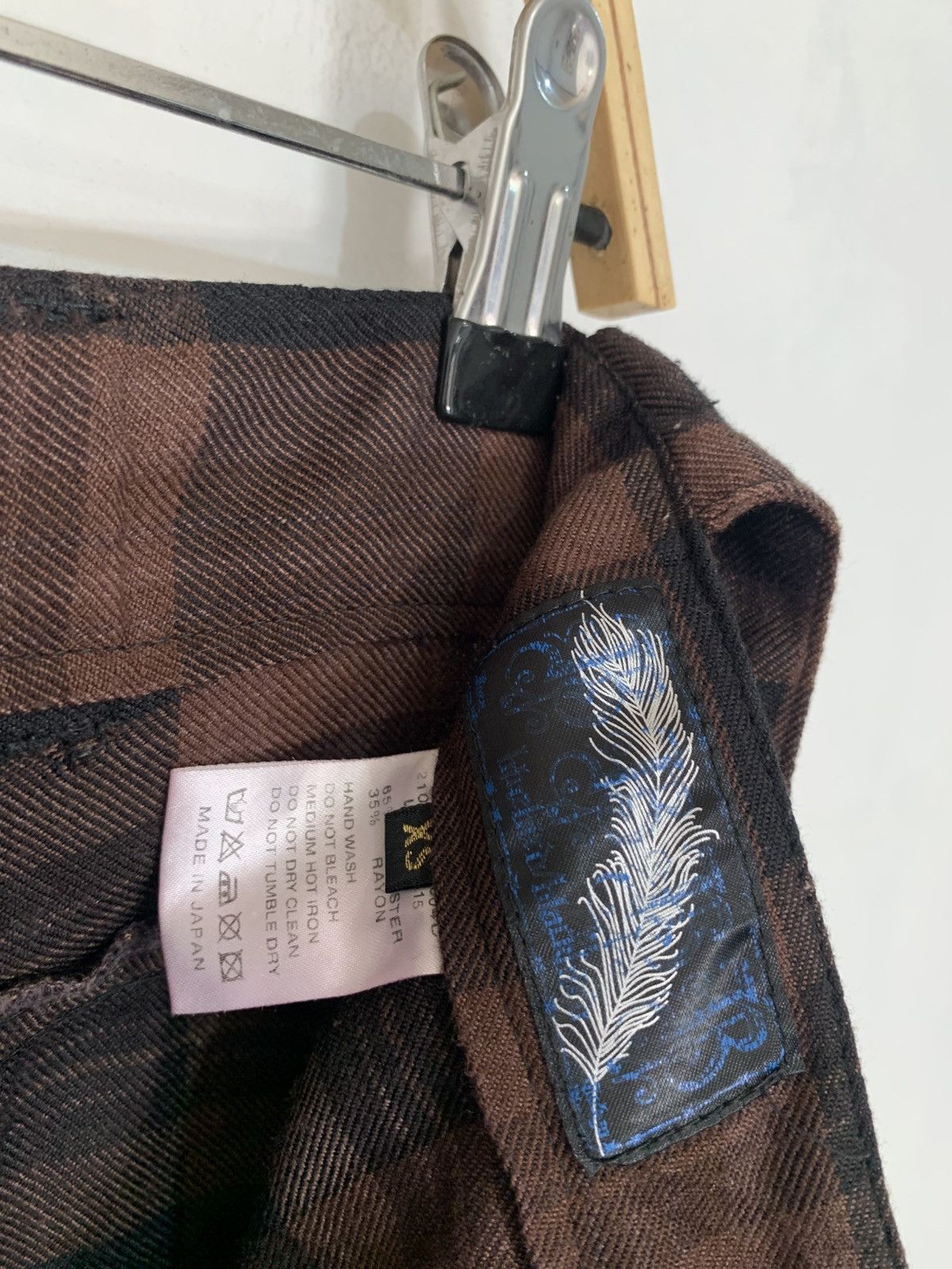 Blackbird × Japanese Brand × Seditionaries Blue bird punk skull plaid bondage pants Size US 28 / EU 44 - 5 Thumbnail