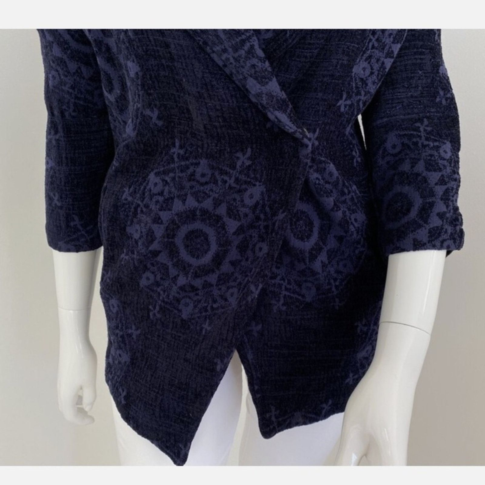Desigual DESIGUAL $400 38 / 8 / M Purple / Black Cotton Blend Jacket Size M / US 6-8 / IT 42-44 - 4 Thumbnail