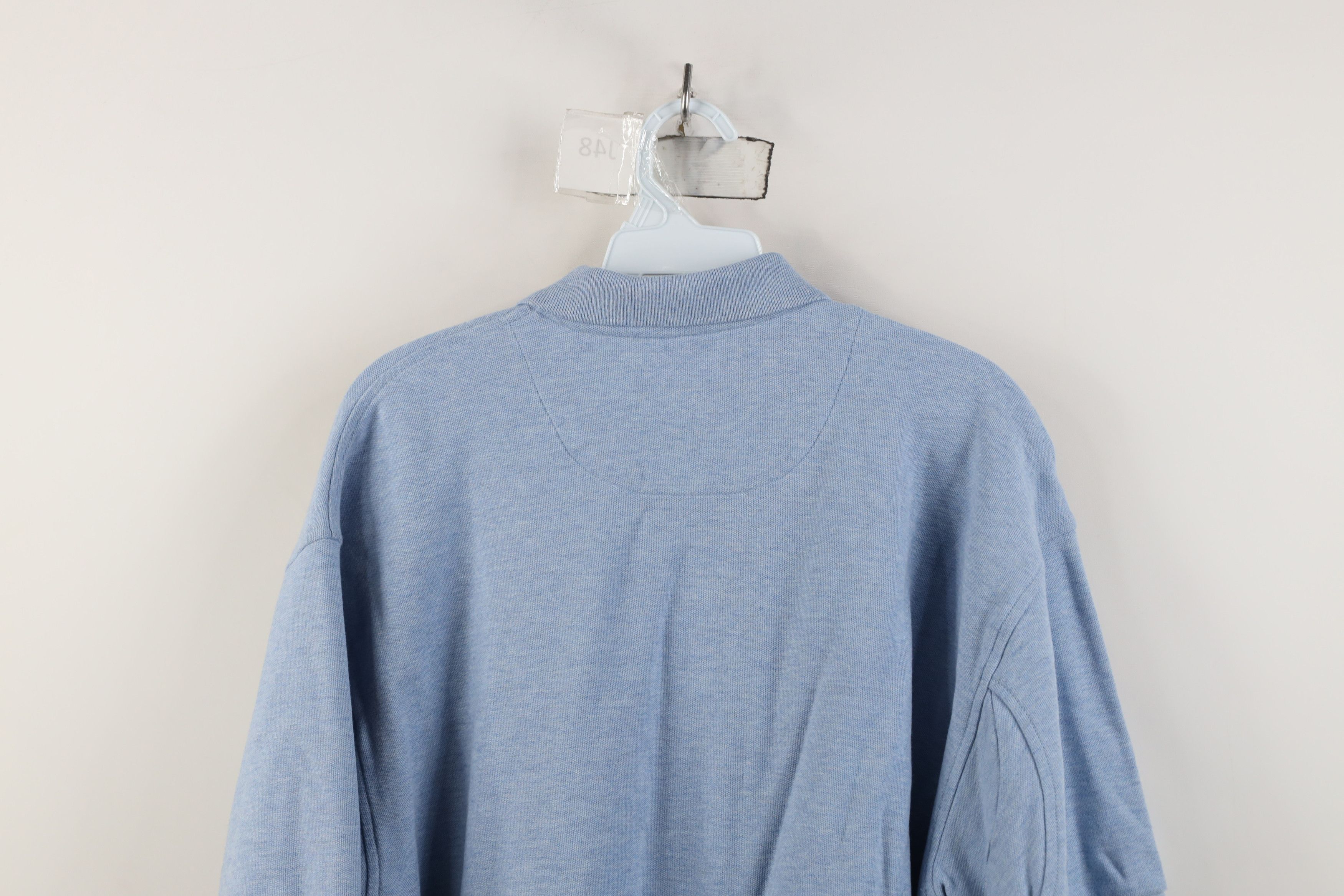 Orvis Vintage Orvis Spell Out Heavyweight Knit Collared Polo Shirt Size US L / EU 52-54 / 3 - 13 Thumbnail