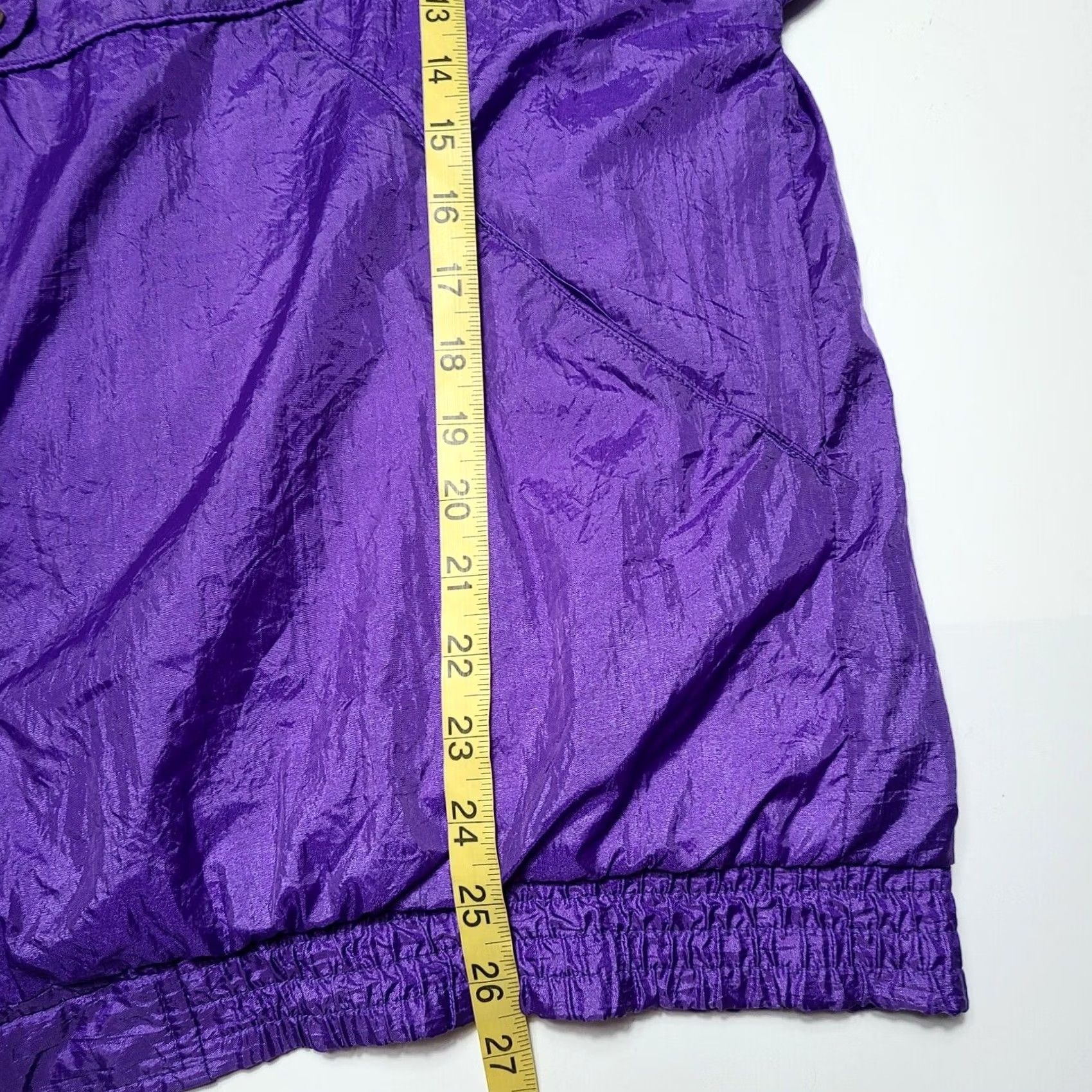 Vintage VINTAGE Bold Spirit Windbreaker Womens Large Purple 90s Full Zip Jacket Lined Size L / US 10 / IT 46 - 8 Thumbnail