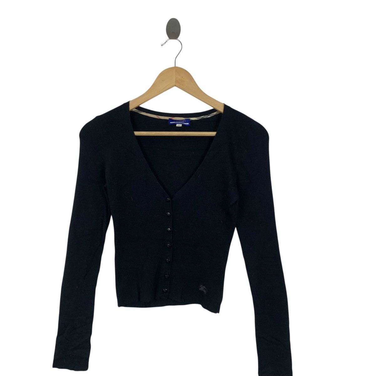 Burberry Vintage BURBERRY LONDON BLUE LABEL Knitwear Cardigan Tee Size XXS / US 00 / IT 34 - 3 Thumbnail