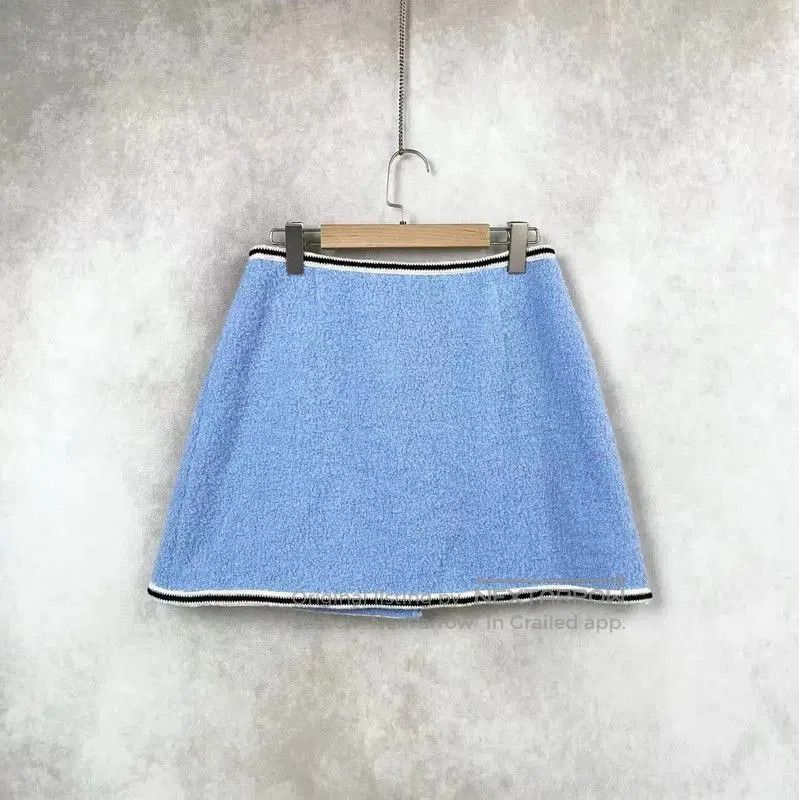 Miu Miu Miu Miu Blue Women's Skirt . Size 28" / US 6 / IT 42 - 2 Thumbnail