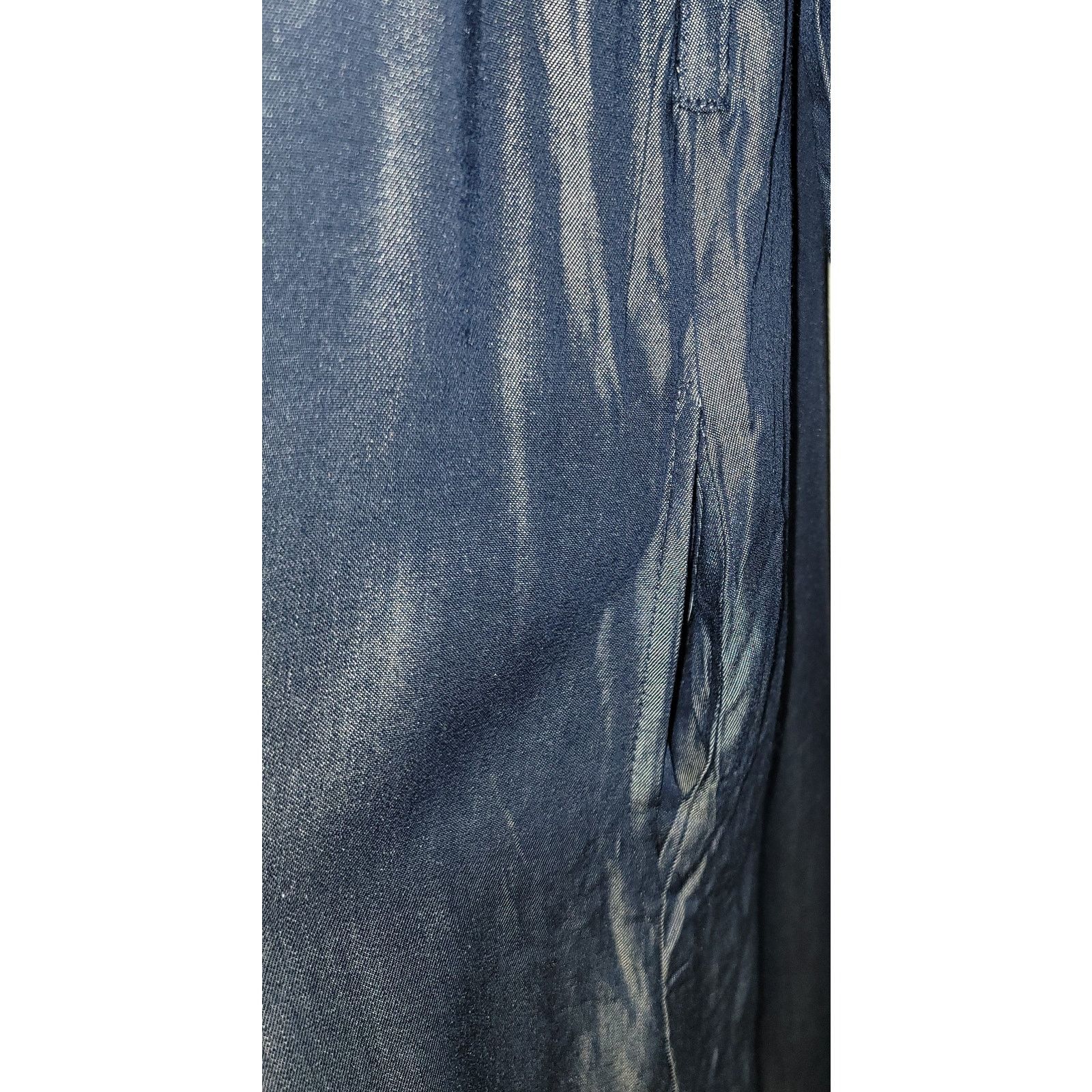 Other Haute Monde Blue Chambray Shirt Mini Dress S Hidden Pockets Size S / US 4 / IT 40 - 7 Thumbnail