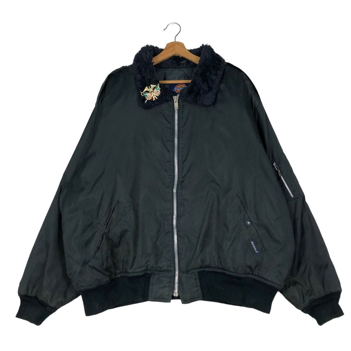 Japanese Brand 🔥VINTAGE BOMBER JACKET WORKER DICKIES MILITARY DESIGN Size US XL / EU 56 / 4 - 1 Thumbnail