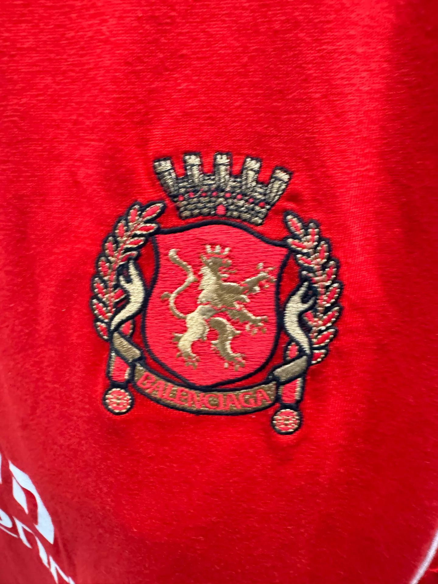 Balenciaga Balenciaga x Man Utd Logo Crew T-Shirt (Red/White) Oversized Size US S / EU 44-46 / 1 - 2 Thumbnail