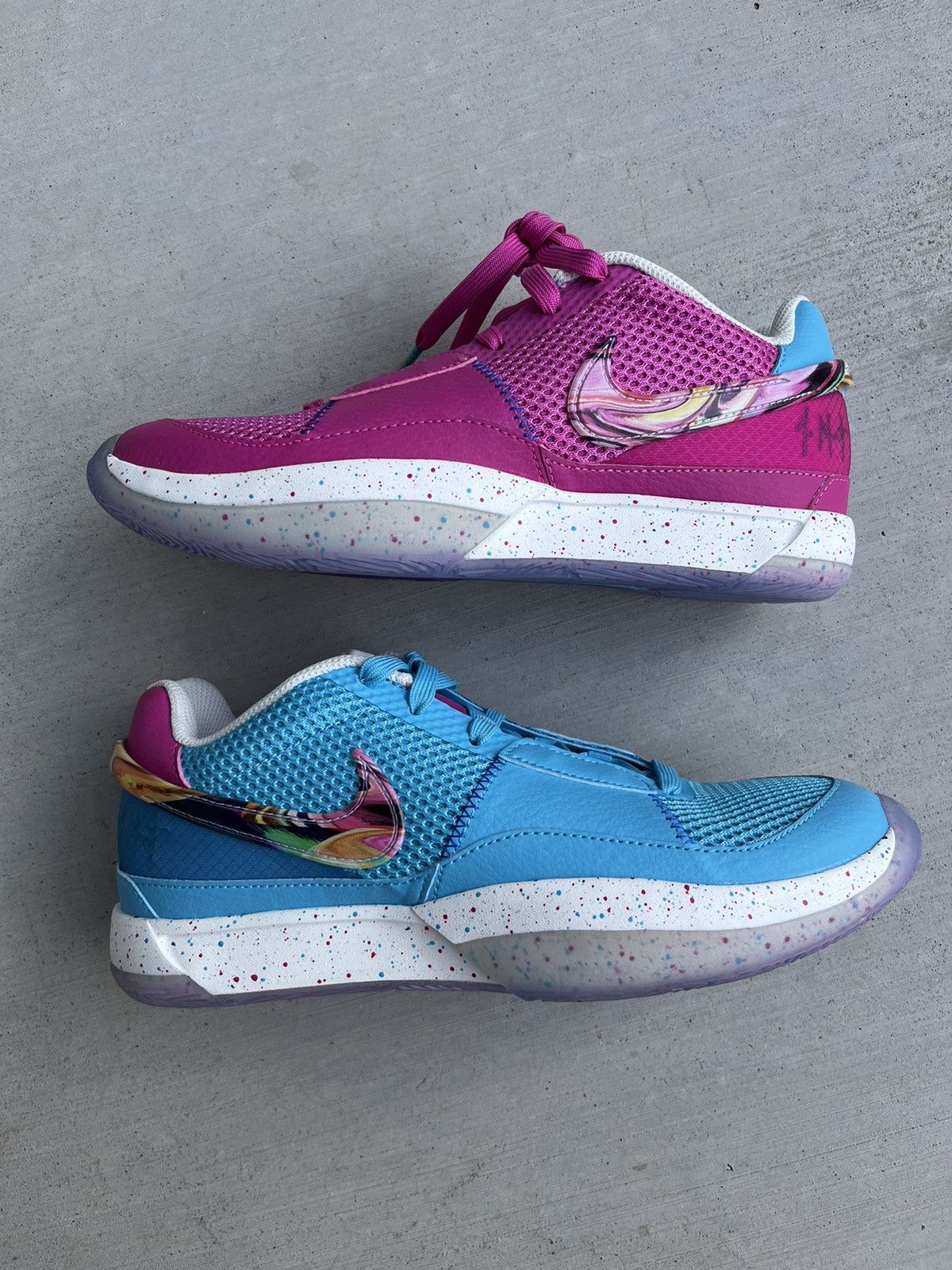 Nike JA 1 “EYBL Blue Fuchsia Mismatch” 💙🩷 Size US 6.5 / EU 39-40 - 2 Thumbnail