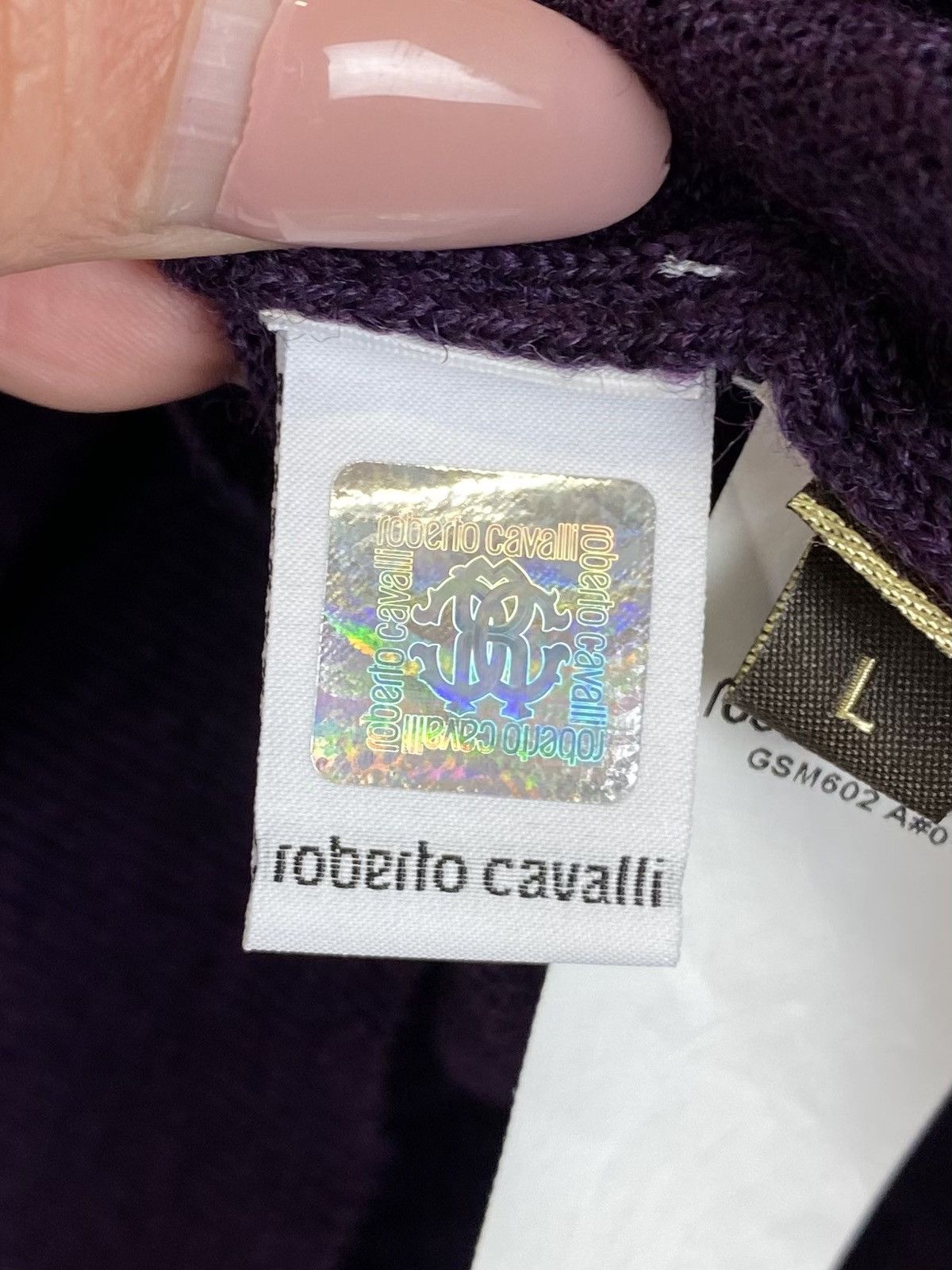 Roberto Cavalli Roberto Cavalli Sweater Jumper Men’s Size L Luxury Purple Size US L / EU 52-54 / 3 - 10 Thumbnail