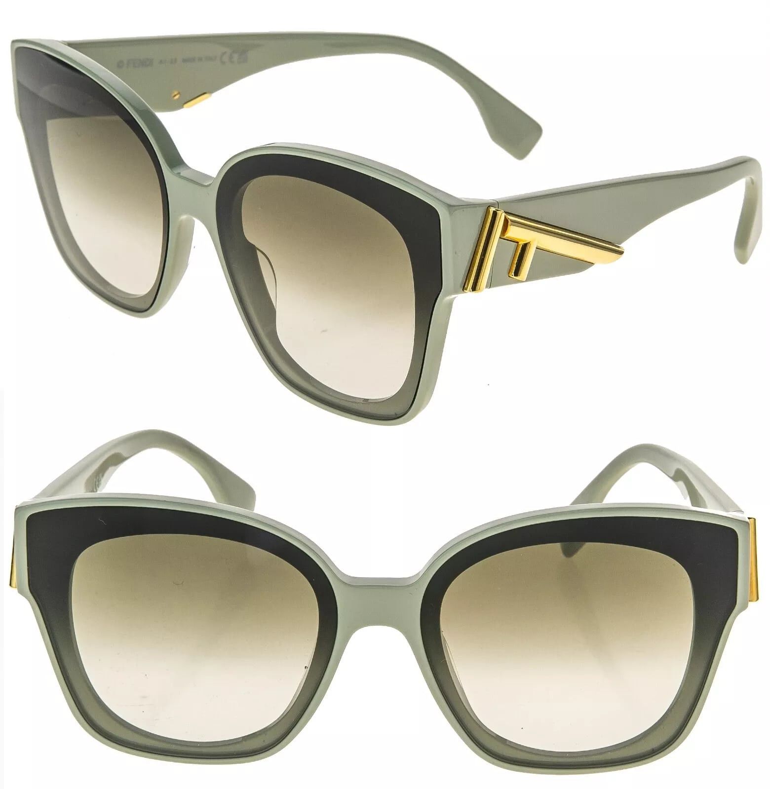 Fendi FENDI FIRST 40098 Green Fashion Sunglasses FE40098I 95P Size ONE SIZE - 1 Thumbnail