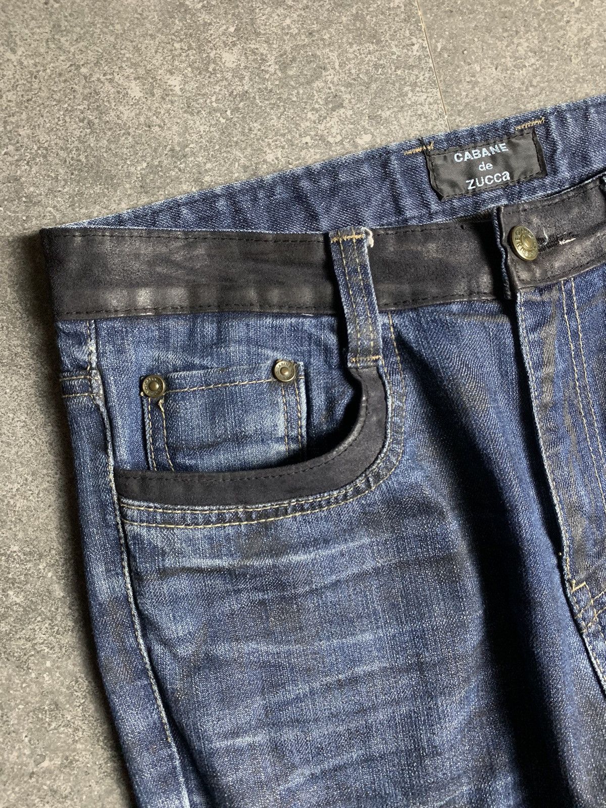 Issey Miyake 2000s Cabane de Zucca Overdyed Denim Size US 30 / EU 46 - 5 Thumbnail