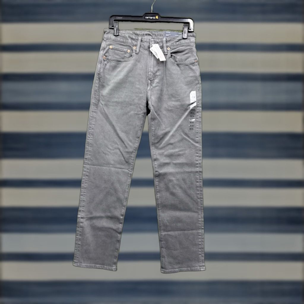 Vintage American Eagle Jeans Mens 28x32 Gray Original Straight Stretch 5-Pocket Flex NWT Size US 28 / EU 44 - 1 Thumbnail