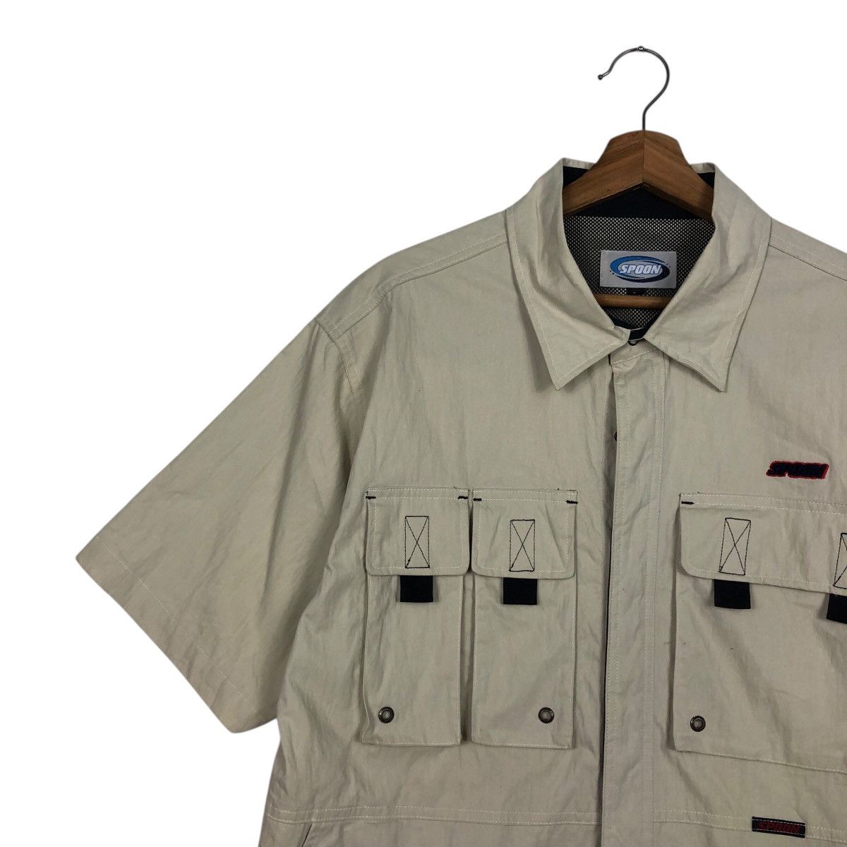 Japanese Brand 📌Vintage Bowling Shirt Spoon Short Sleeve Small Logo Size US L / EU 52-54 / 3 - 9 Thumbnail
