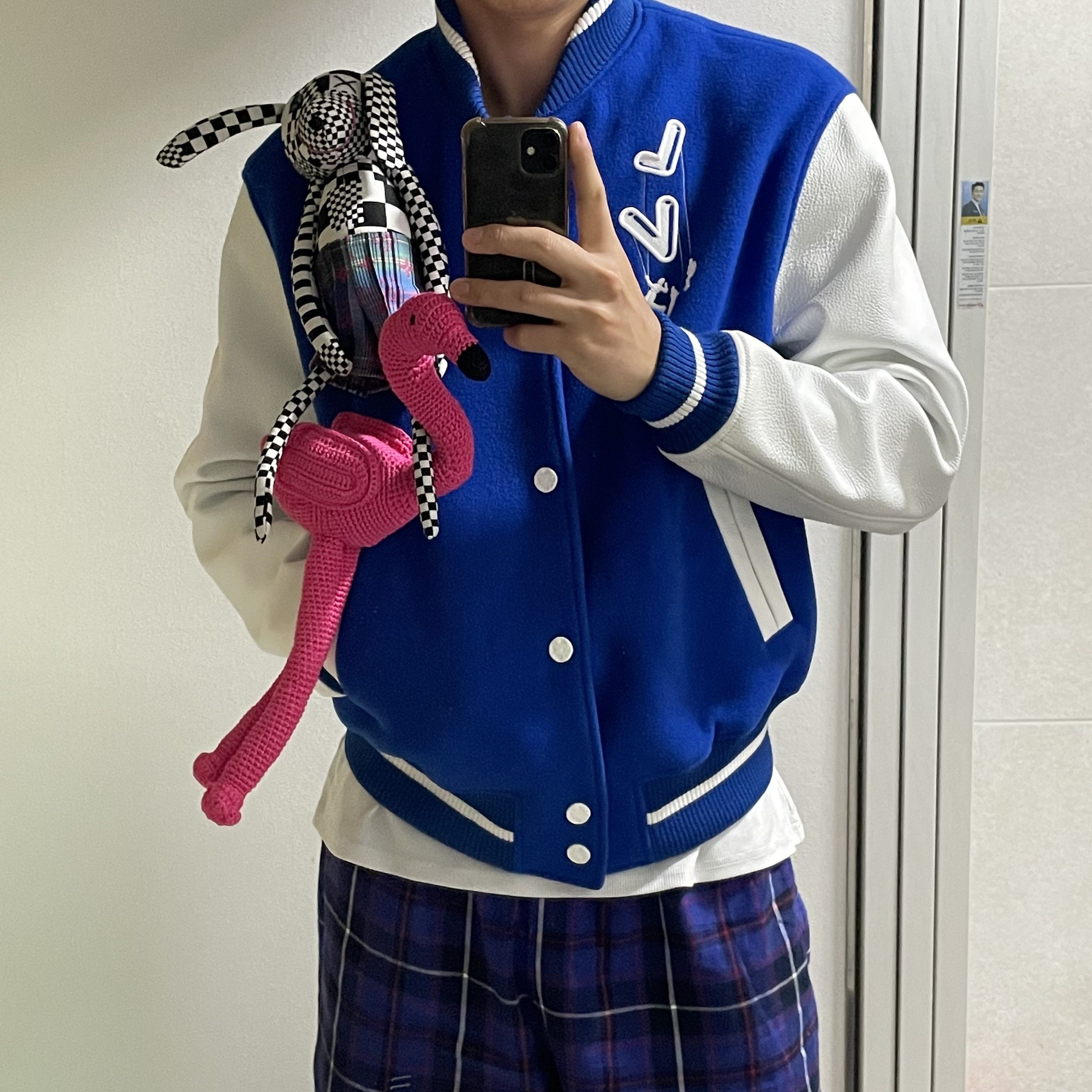 Louis Vuitton 21ss puppet varsity jacket | Grailed