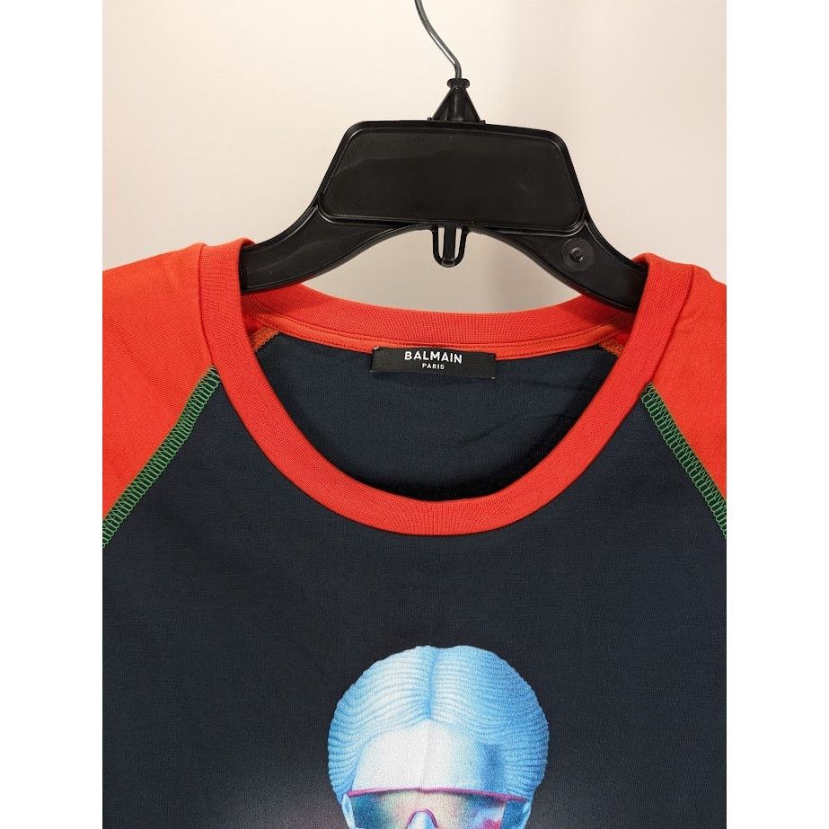 Balmain o1rshd1 Q:2 / Space Long Sleeve T-Shirt in Red M Size US M / EU 48-50 / 2 - 3 Thumbnail