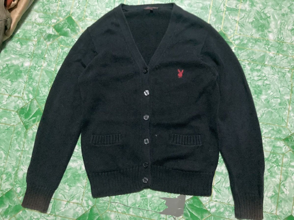 Black Cadigan Play Boy