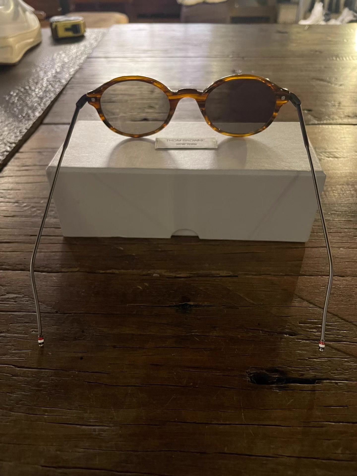 Thom Browne Thom Browne Amber black-grey lens sunglasses。Ｑ25 Size ONE SIZE - 6 Thumbnail