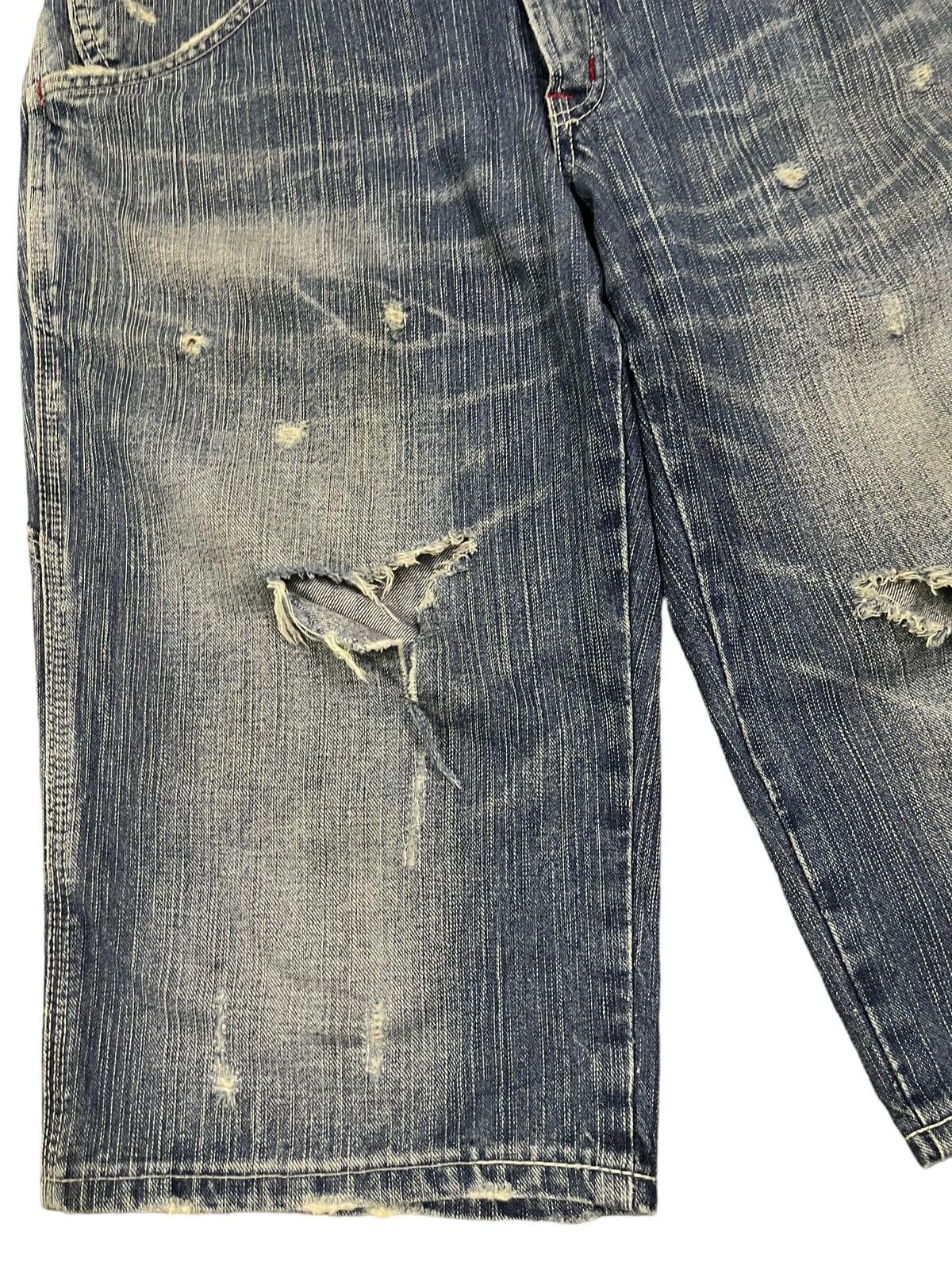 Edwin Vintage Edwin Classic Blue Wash Distressed Short Denim Size US 34 / EU 50 - 5 Thumbnail