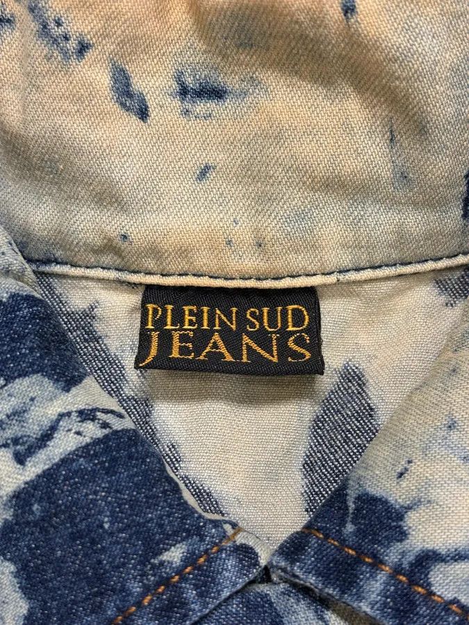 2000s Plein Sud Bleached Denim Jacket