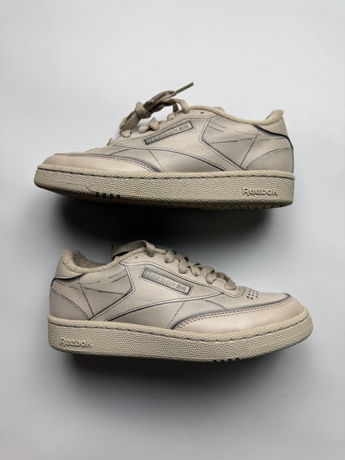 Maison Margiela × Reebok Maison Margiela x Reebok Club C Size US 5 / IT 35 - 3 Thumbnail