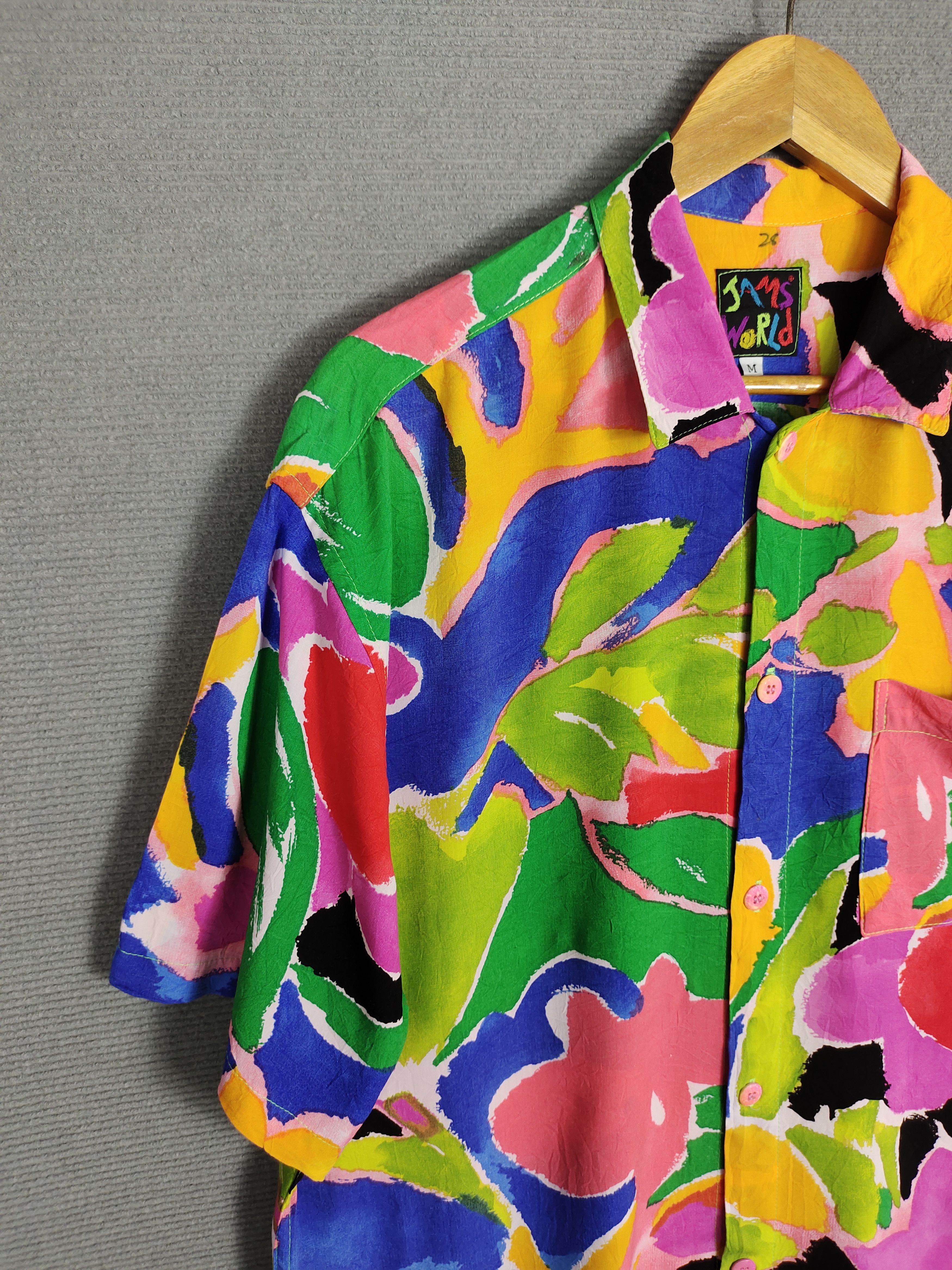 Jams World 1980s Jams World Surf Line Hawaii Rayon Hawaiian Shirt Size US M / EU 48-50 / 2 - 3 Thumbnail