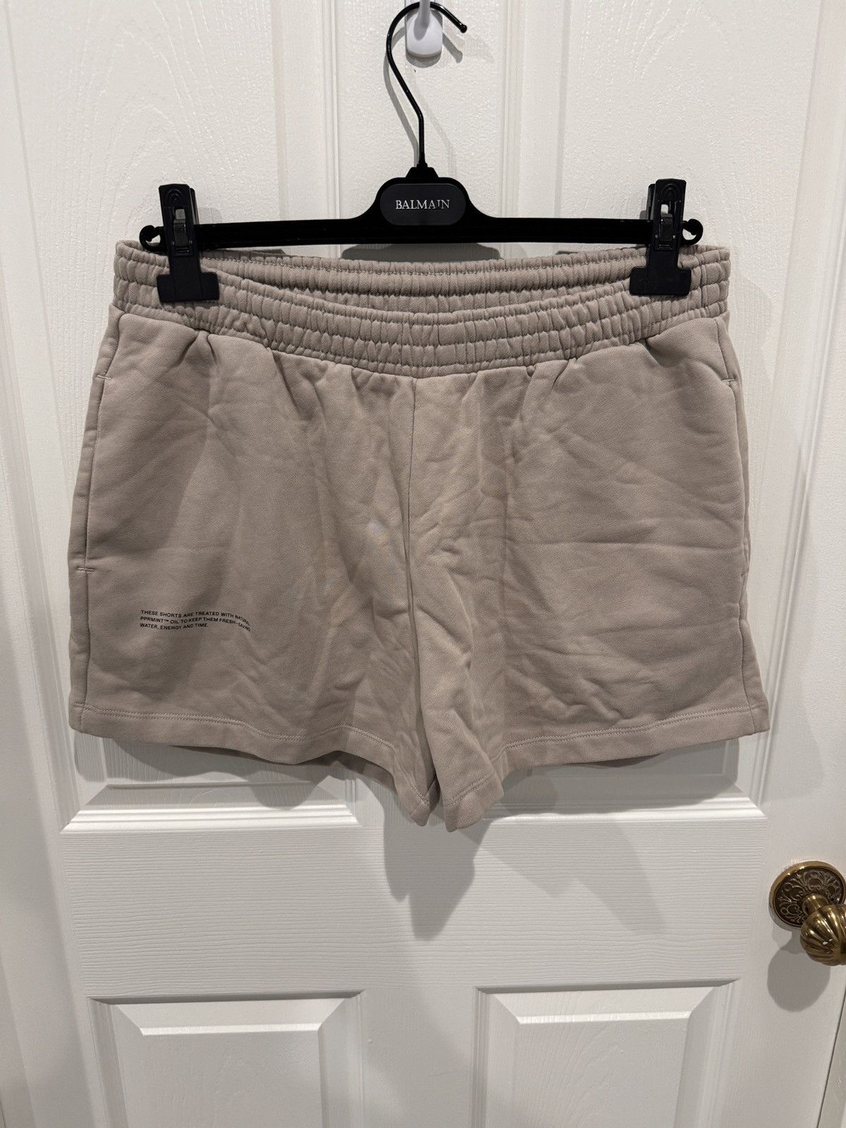 Pangaia Pangaia Cream Khaki Sweat Short size XL Size US 34 / EU 50 - 2 Thumbnail