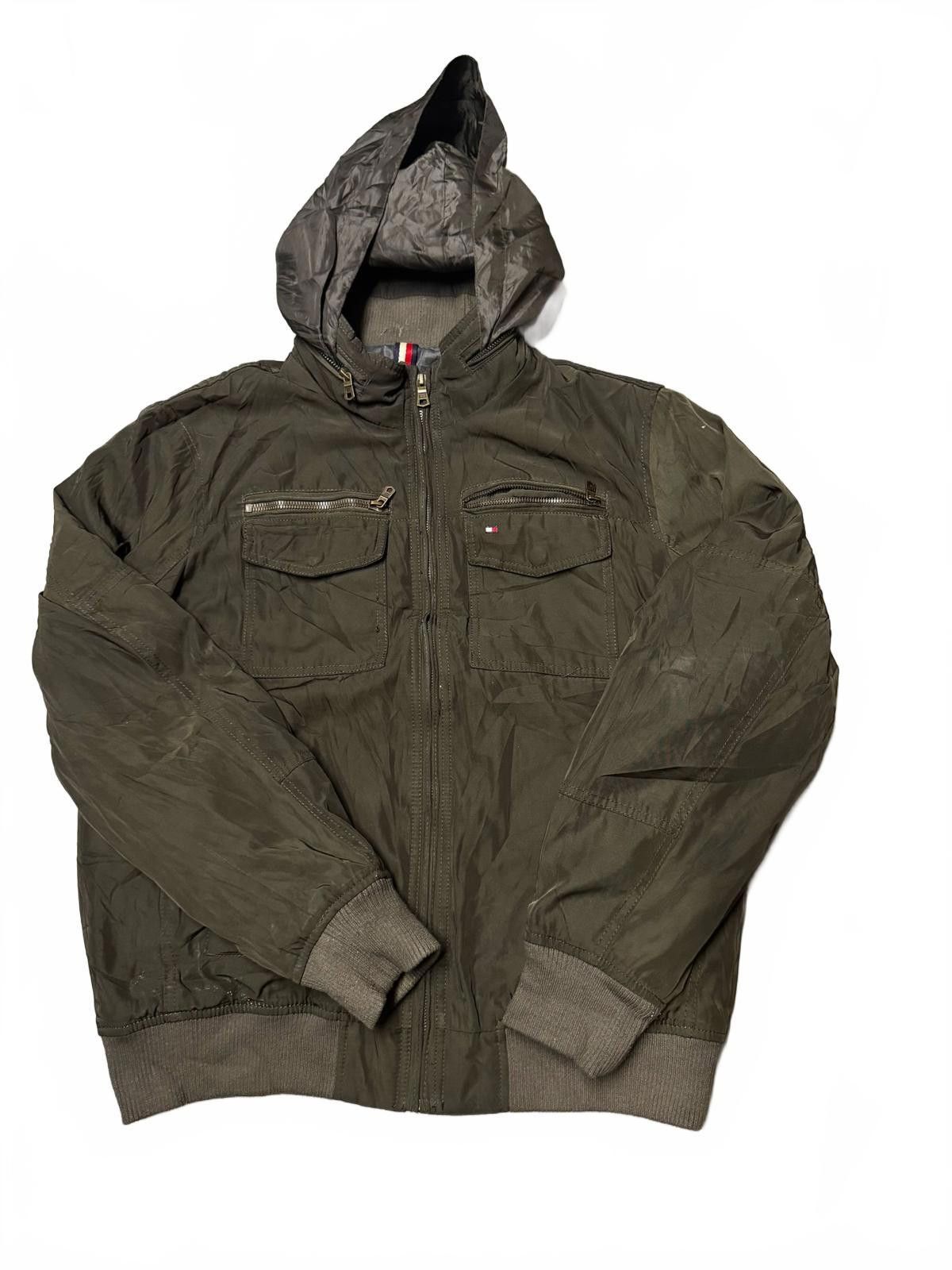 Tommy Hilfiger Stylish Tommy Hilfiger Hooded Jacket - Olive Green Size US M / EU 48-50 / 2 - 2 Thumbnail
