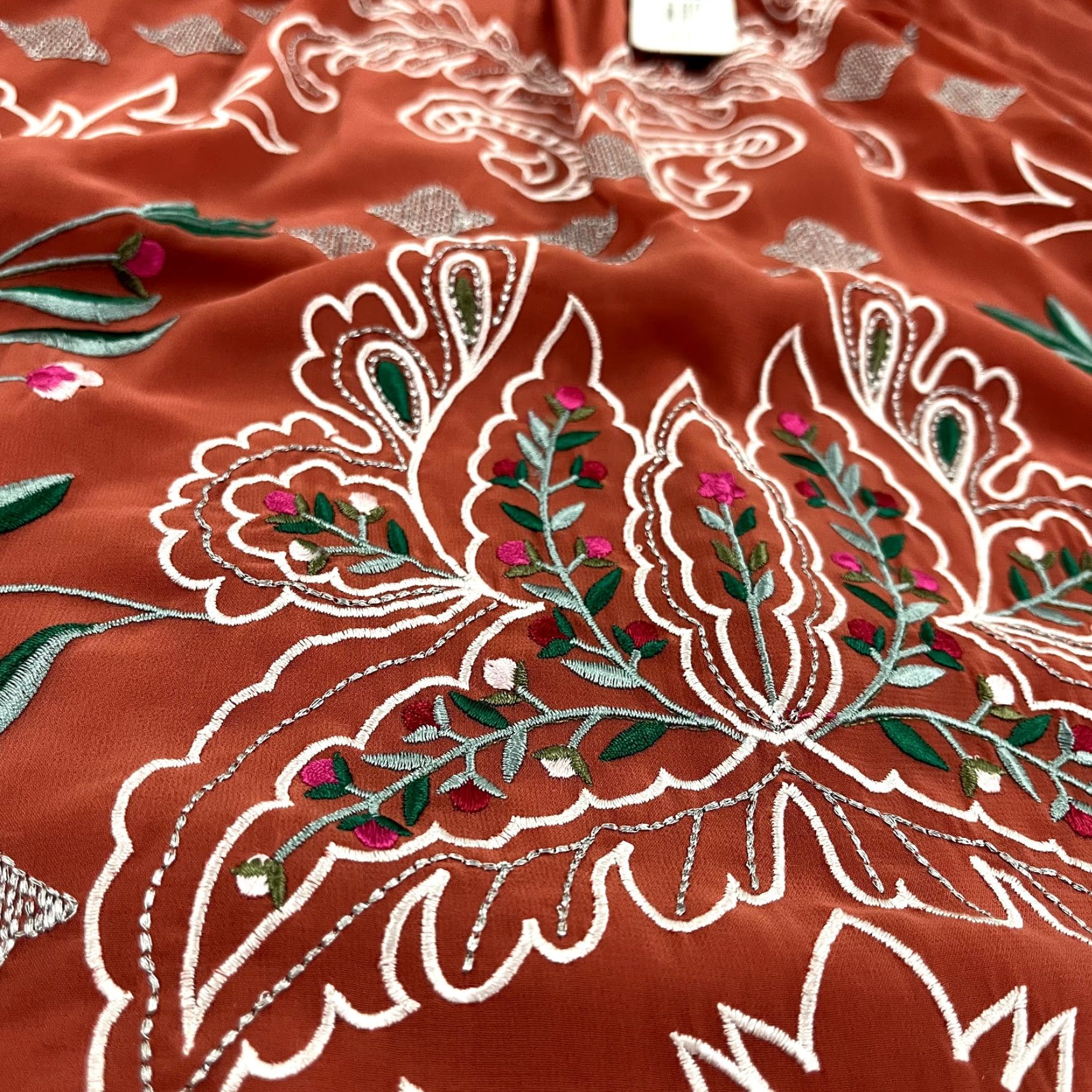 Soft Surroundings VINTAGE? No, but SOFT SURROUNDINGS Bella Top Womens XL Sunrise Canyon Floral Embroidered Blouse Size XL / US 12-14 / IT 48-50 - 3 Thumbnail