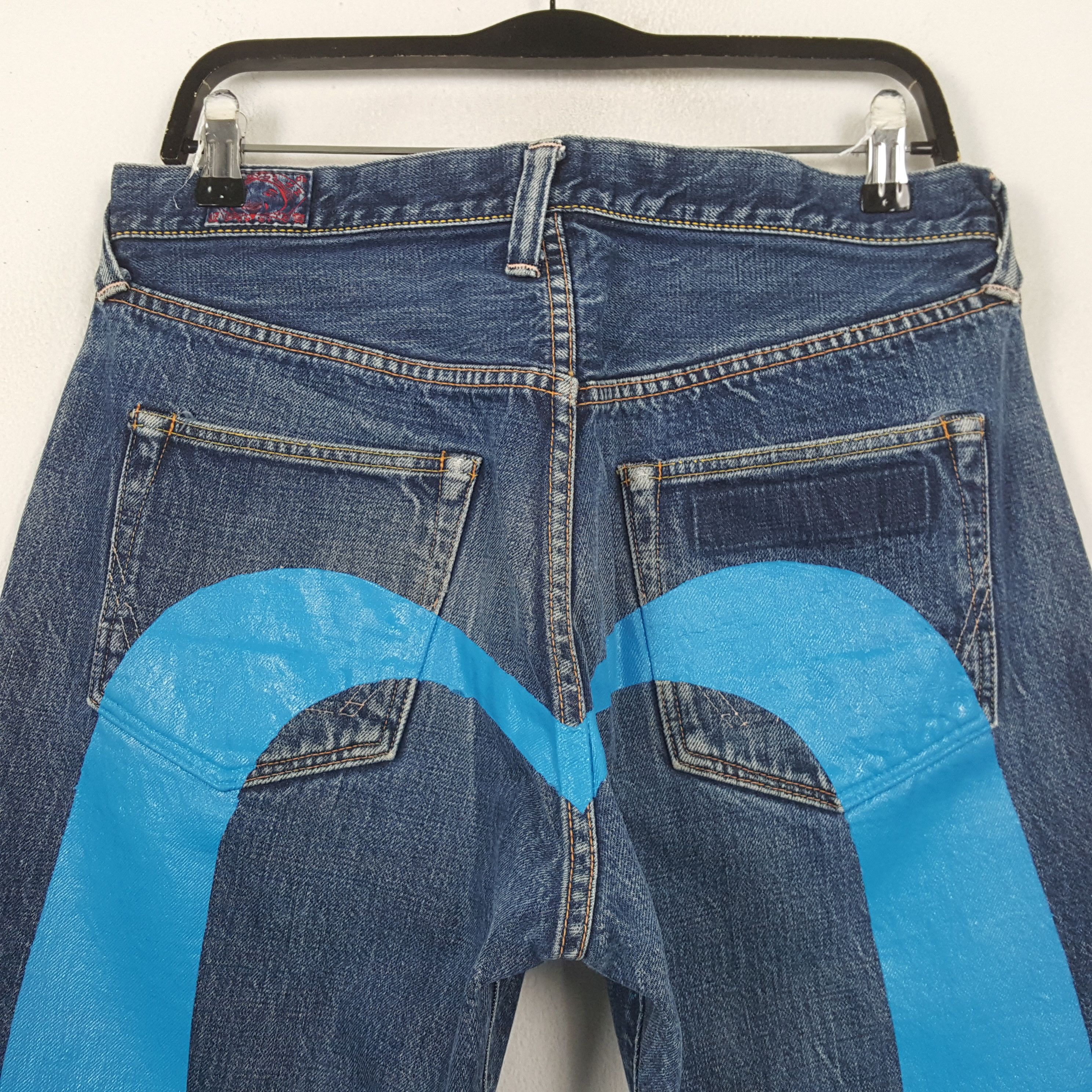 Evisu Evisu Japanese Brand Streetwear Custom Daicock Jeans RR9 Size US 32 / EU 48 - 2 Thumbnail