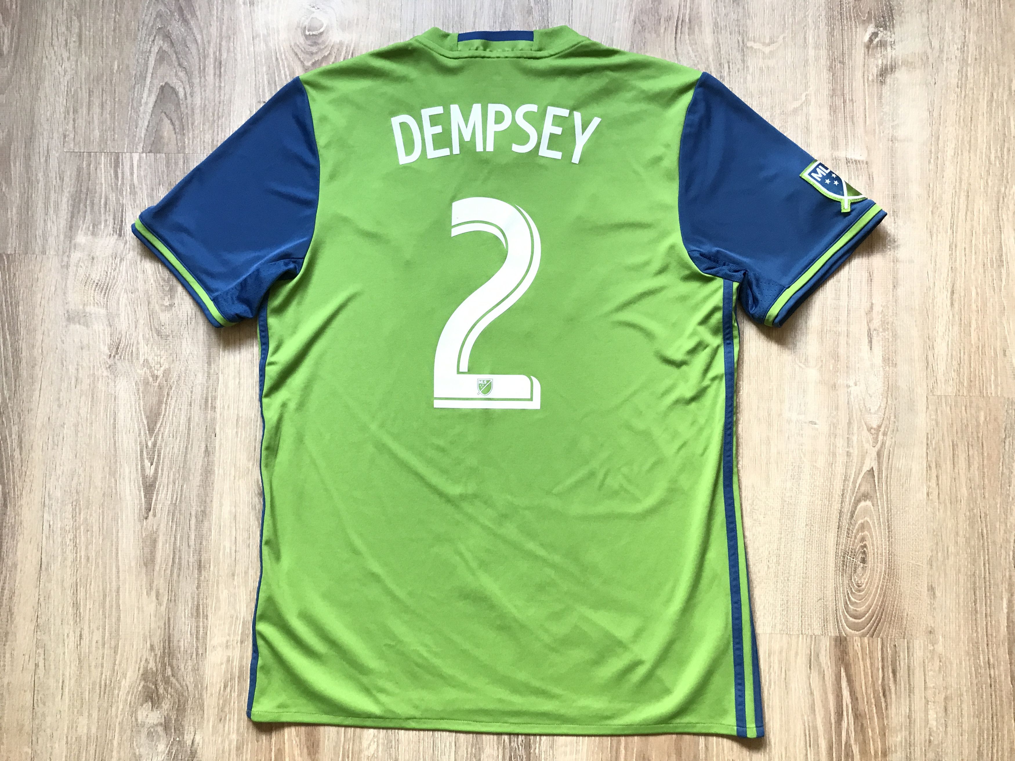 Adidas Vintage Adidas Seattle Sounders Home Shirt #2 Dempsey Size US L / EU 52-54 / 3 - 2 Thumbnail
