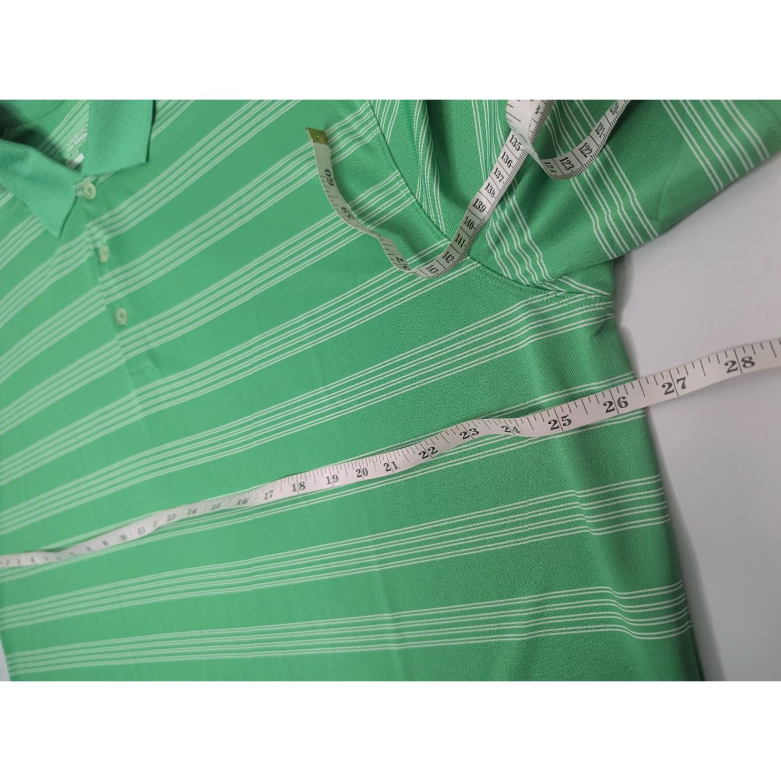 Nike Nike Golf Polo Shirt Mens 2XL Green Stripe Tour Performance Dri-FIT 452505-338 Size US XXL / EU 58 / 5 - 5 Thumbnail