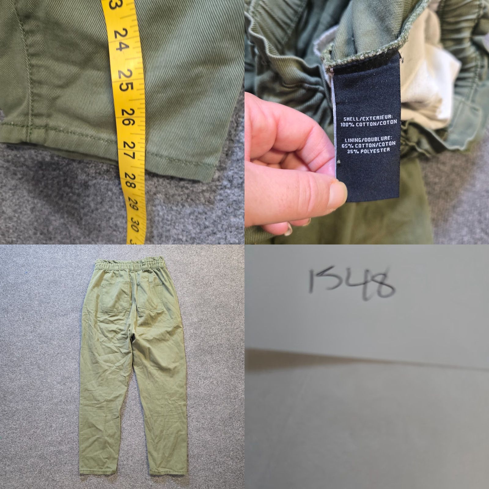 7 For All Mankind Seven For All Mankind Pants Womens Size 28 Green Tapered Elastic Waist Casual Shoes? Size 28" / US 6 / IT 42 - 8 Thumbnail