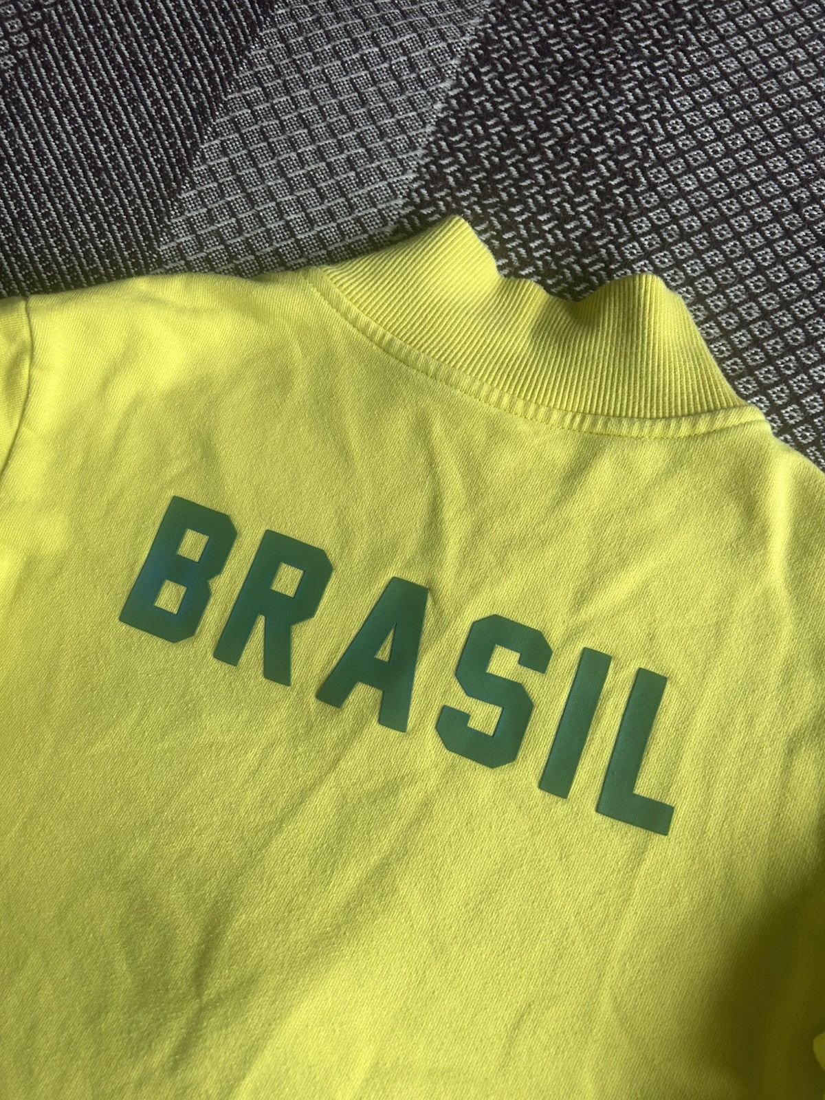 Japanese Brand × Vintage Vintage Y2K Brazil Zip Up Sweatshirt Soccer Style Size M Size M / US 6-8 / IT 42-44 - 3 Thumbnail