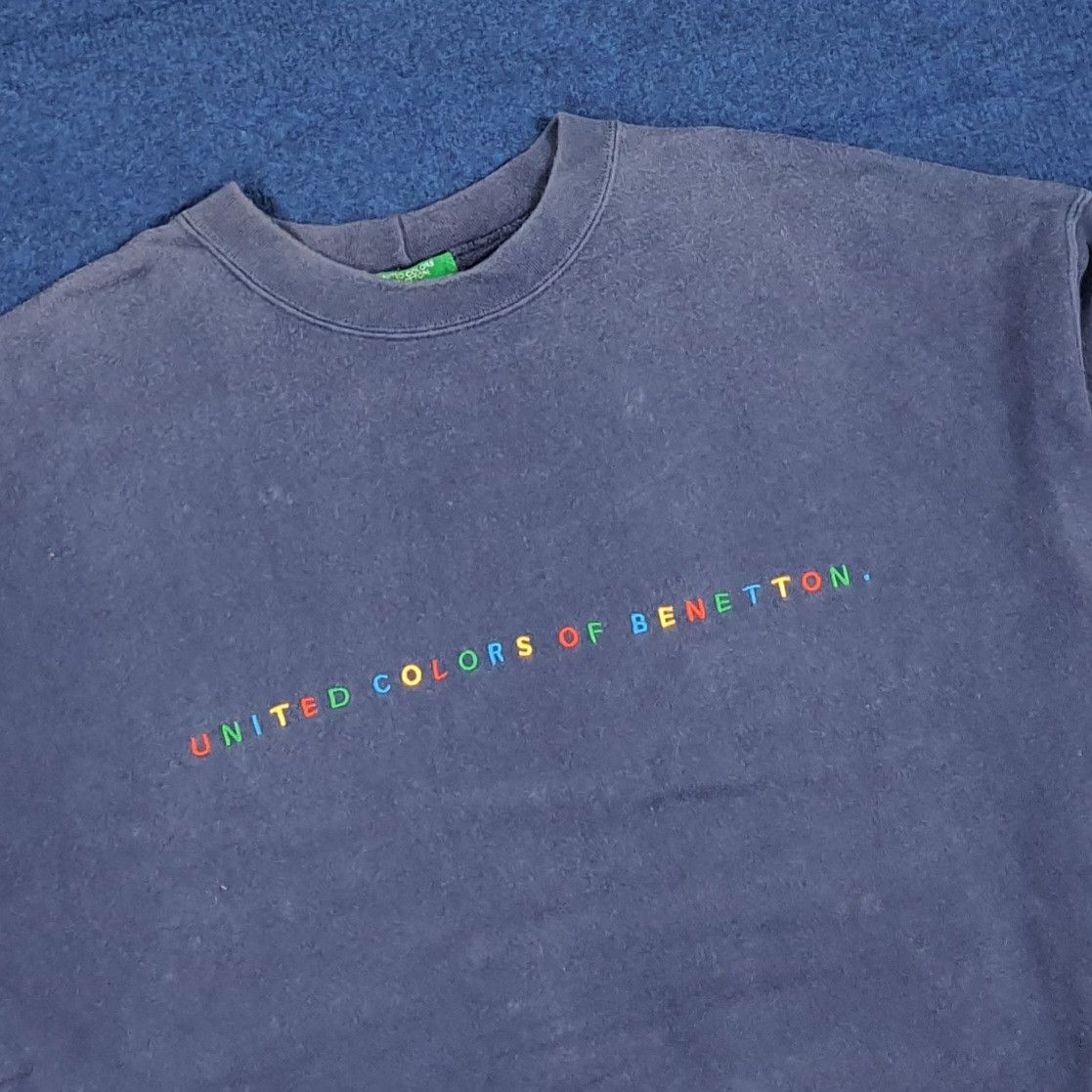 United Colors Of Benetton Vtg United Colors of Benetton Sweatshirt Oversized C291N20 Size US XL / EU 56 / 4 - 2 Thumbnail